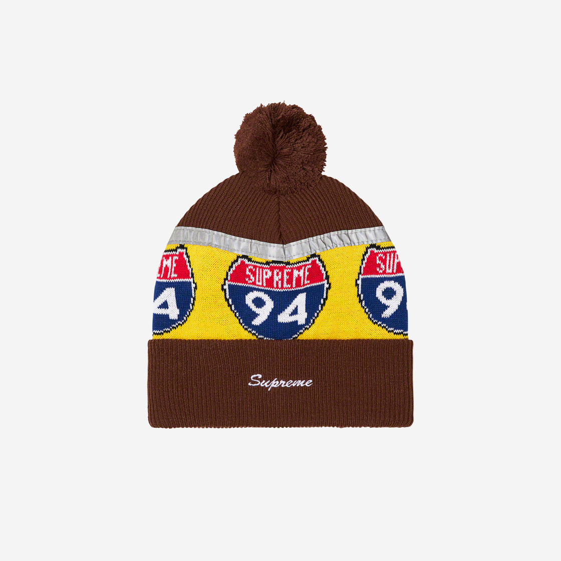 Supreme InterstateReflectiveBeanie Blue - daymarethegame.com