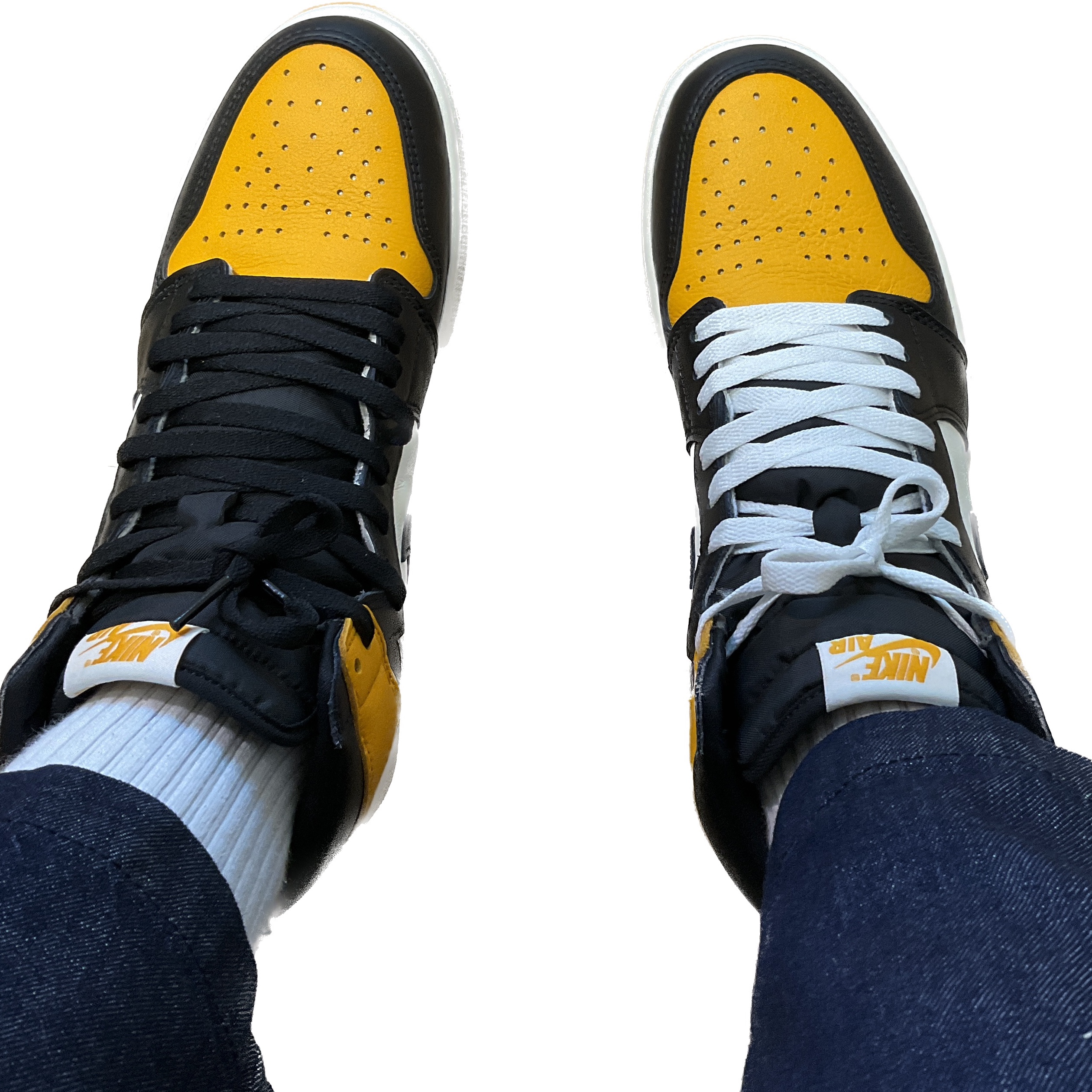 Jordan 1 Retro High OG Taxi 착용 스타일 - 4