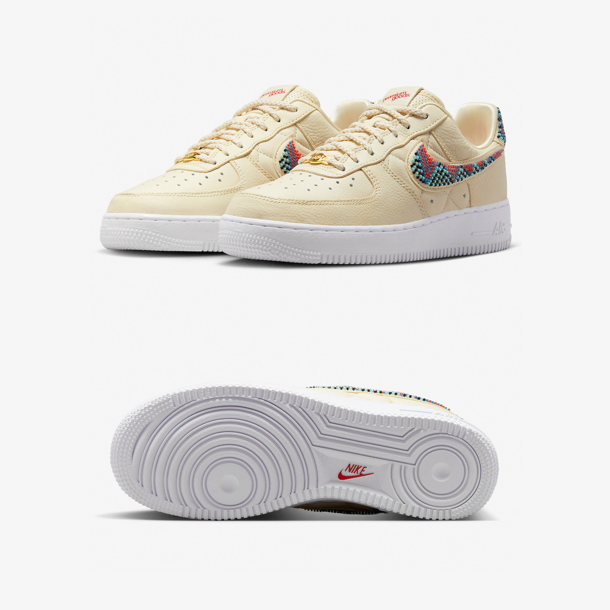 (W) Nike x Premium Goods Air Force 1 Low SP Flat Opal 착용 스타일 - 2