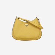 Prada Cleo Saffiano Leather Shoulder Bag Bright Yellow N