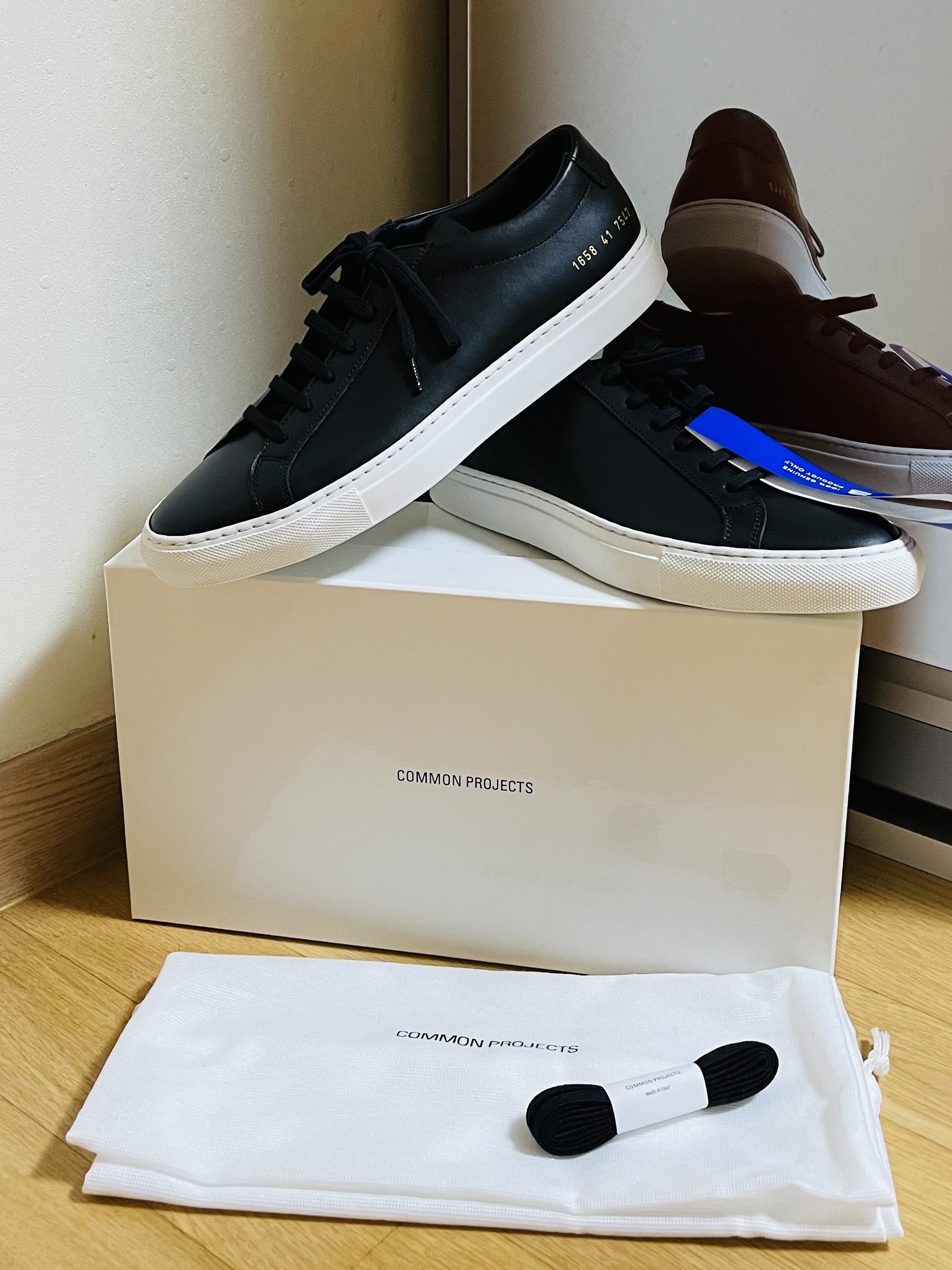 Common Projects Original Achilles Low Black White, Common Projects Original Achilles Low Black White 착용 스타일
