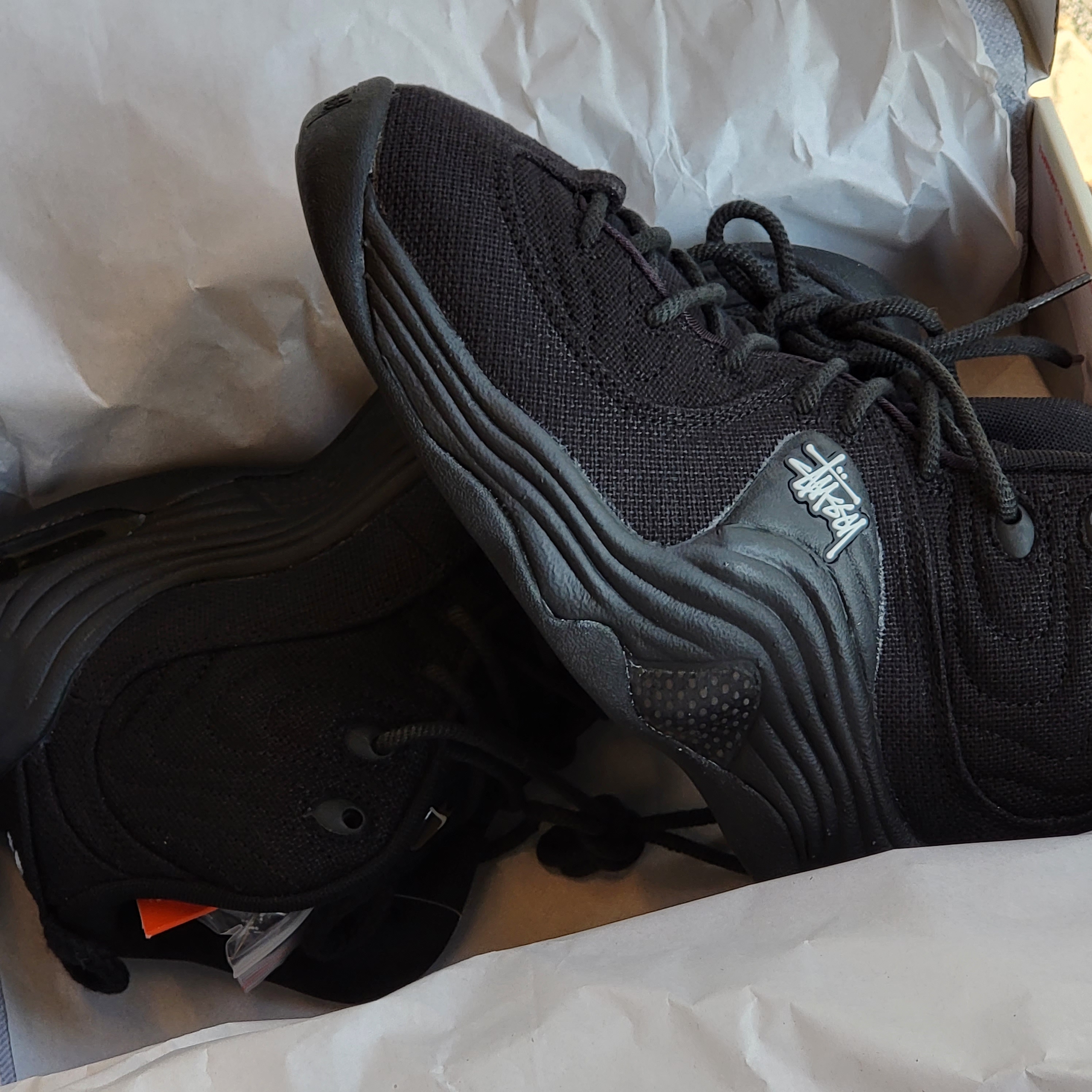 Nike x Stussy Air Penny II Black 착용 스타일 - 2
