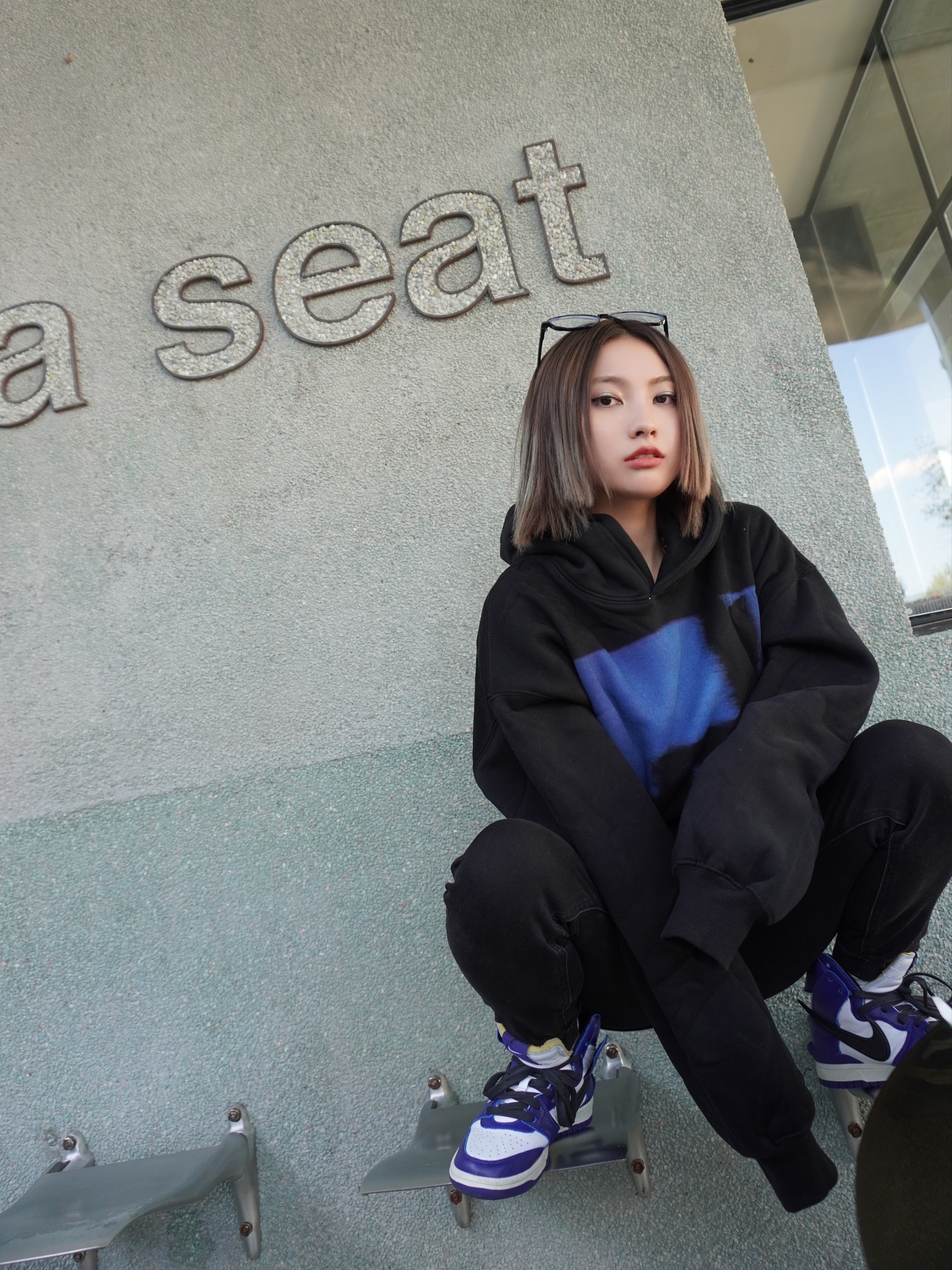 Nike x Ambush Dunk High Deep Royal Blue 착용 스타일 - 2