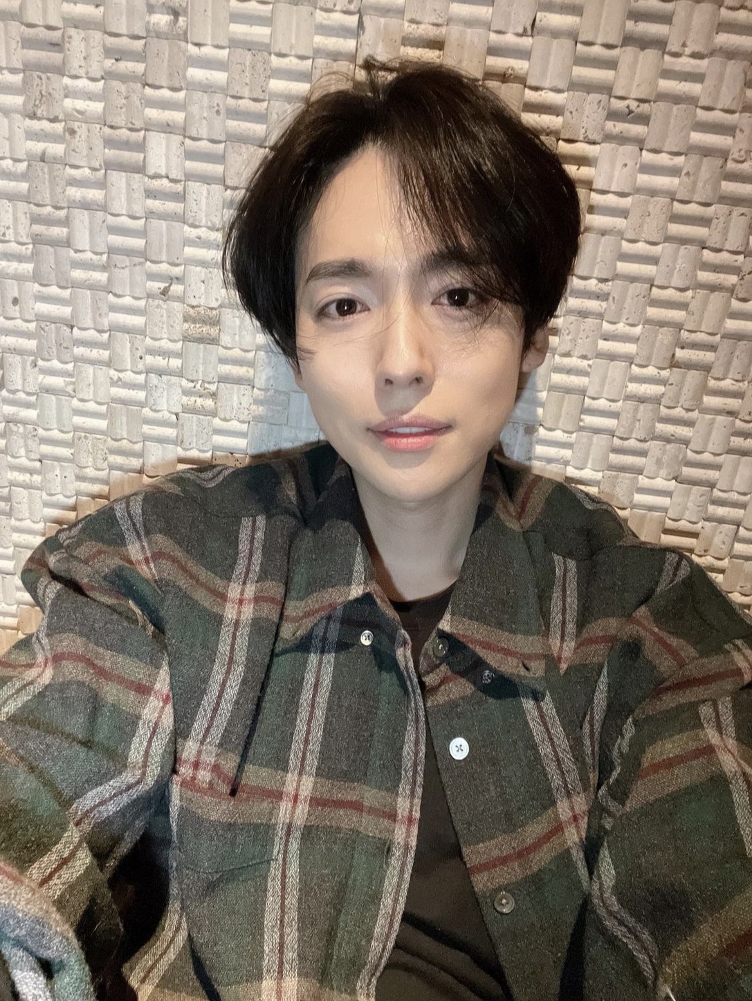 Our Legacy Borrowed BD Shirt Green Pub Check 착용 스타일