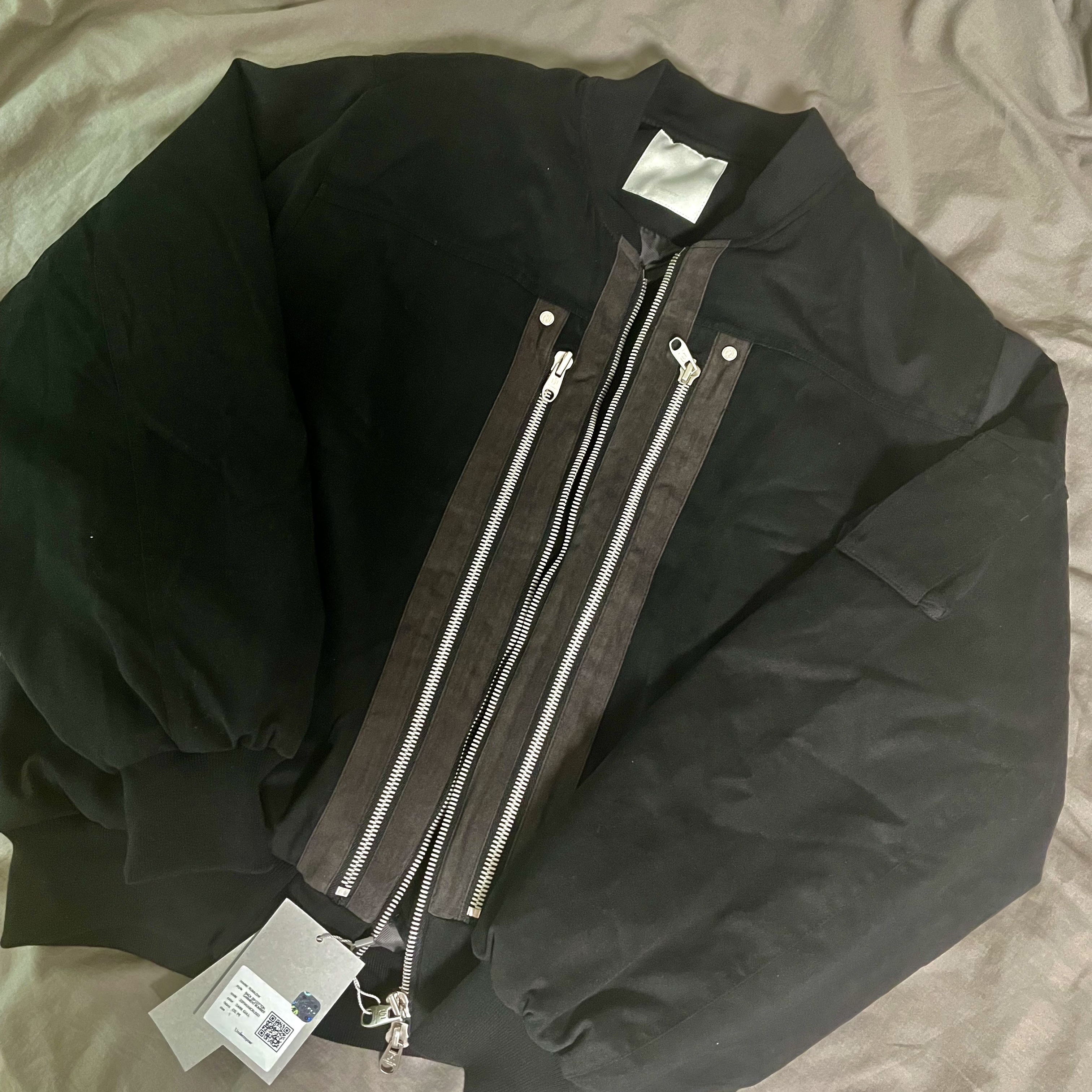 Undermycar Rumlow Back Zip Cotton Garment Bomber Dark Gull - 22FW 착용 스타일 - 2