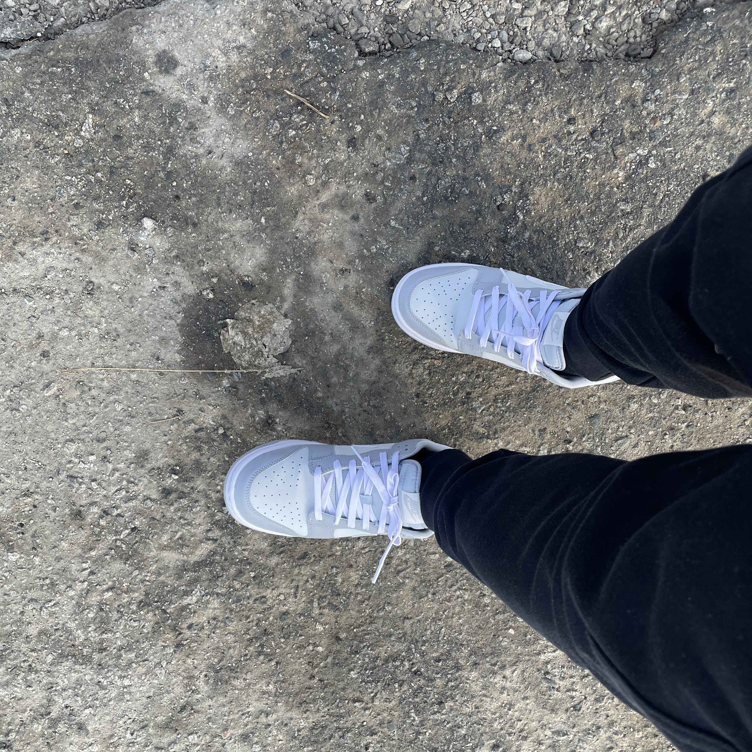 Nike Dunk Low Retro Wolf Grey 착용 스타일