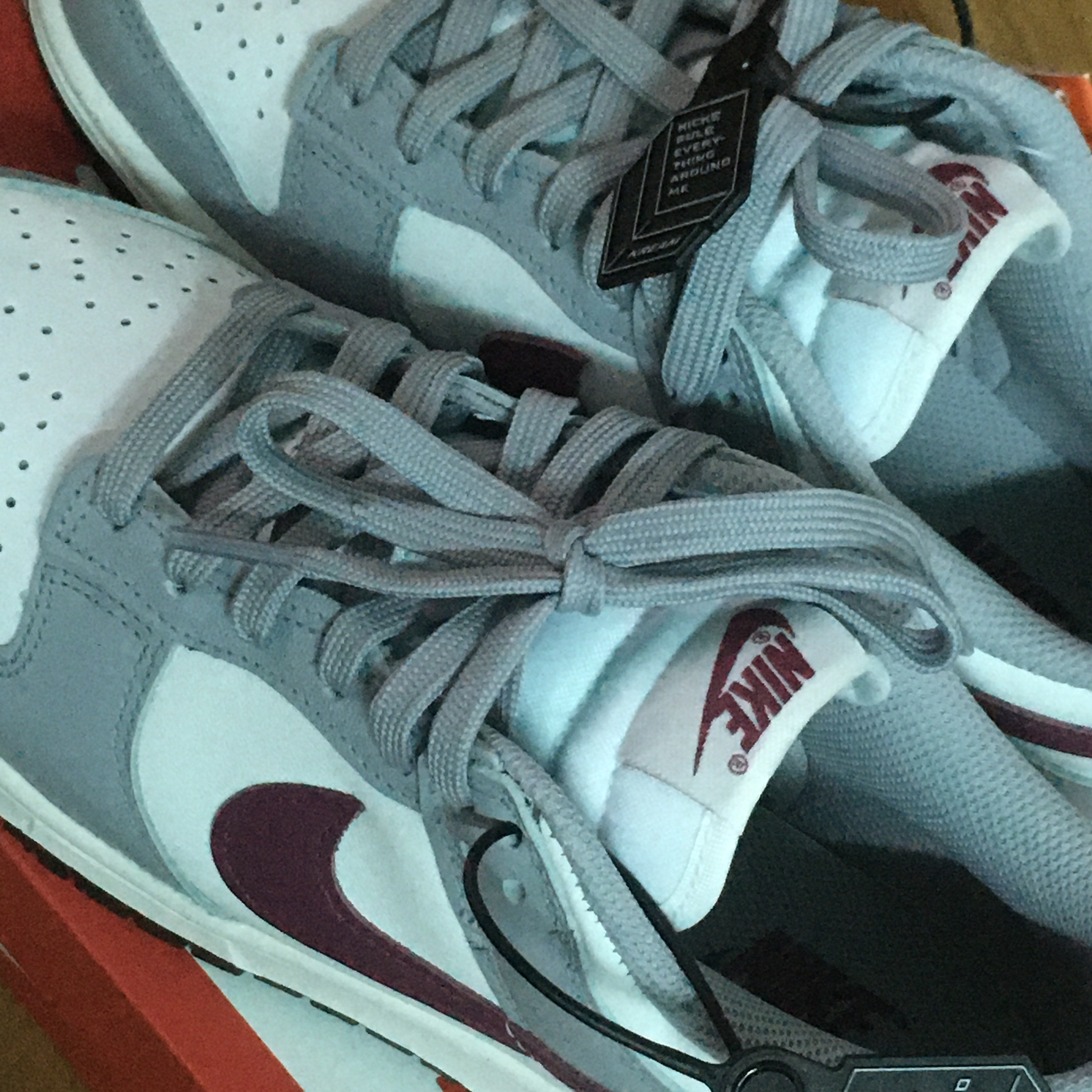 (W) Nike Dunk Low Wolf Grey Rosewood 착용 스타일
