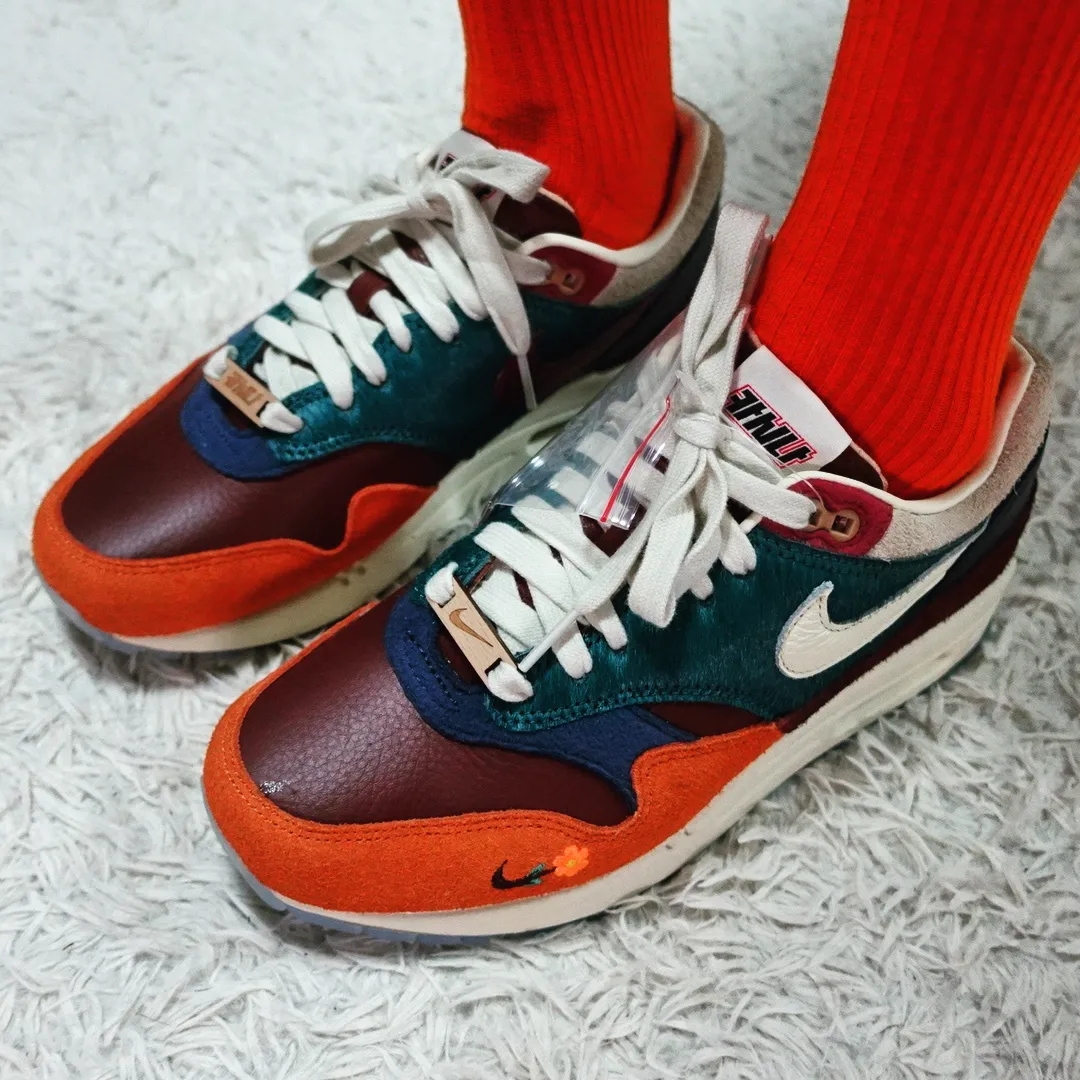 Nike x Kasina Air Max 1 SP Won-Ang Orange 착용 스타일 - 1