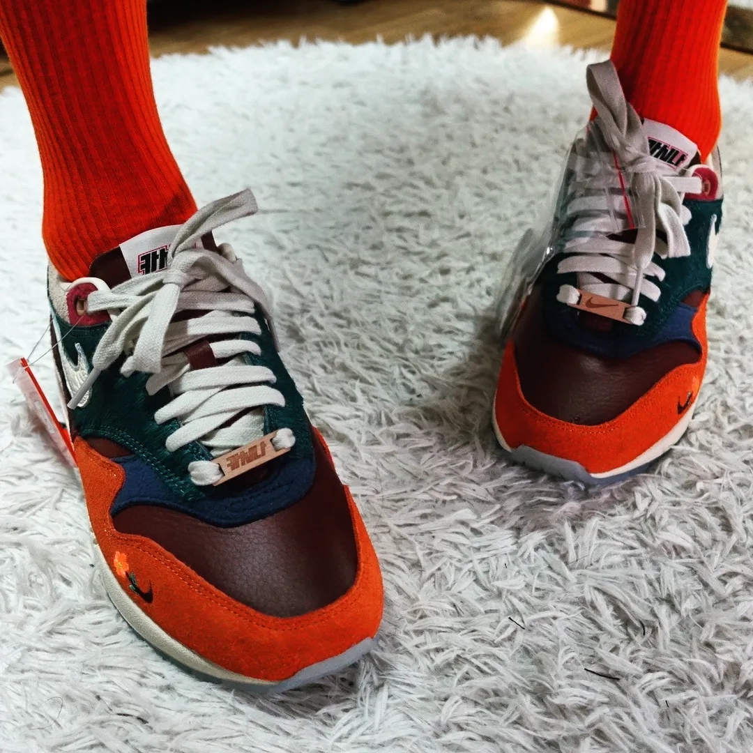 Nike x Kasina Air Max 1 SP Won-Ang Orange 착용 스타일 - 2