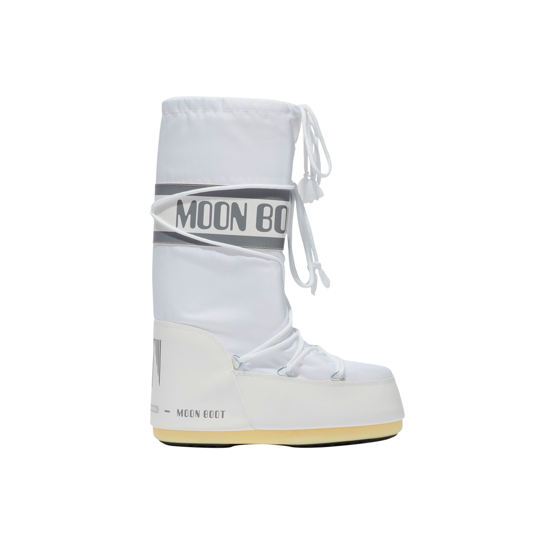 (W) 문부츠 아이콘 나일론 부츠 화이트((W) Moon Boot Icon Nylon Boots White)