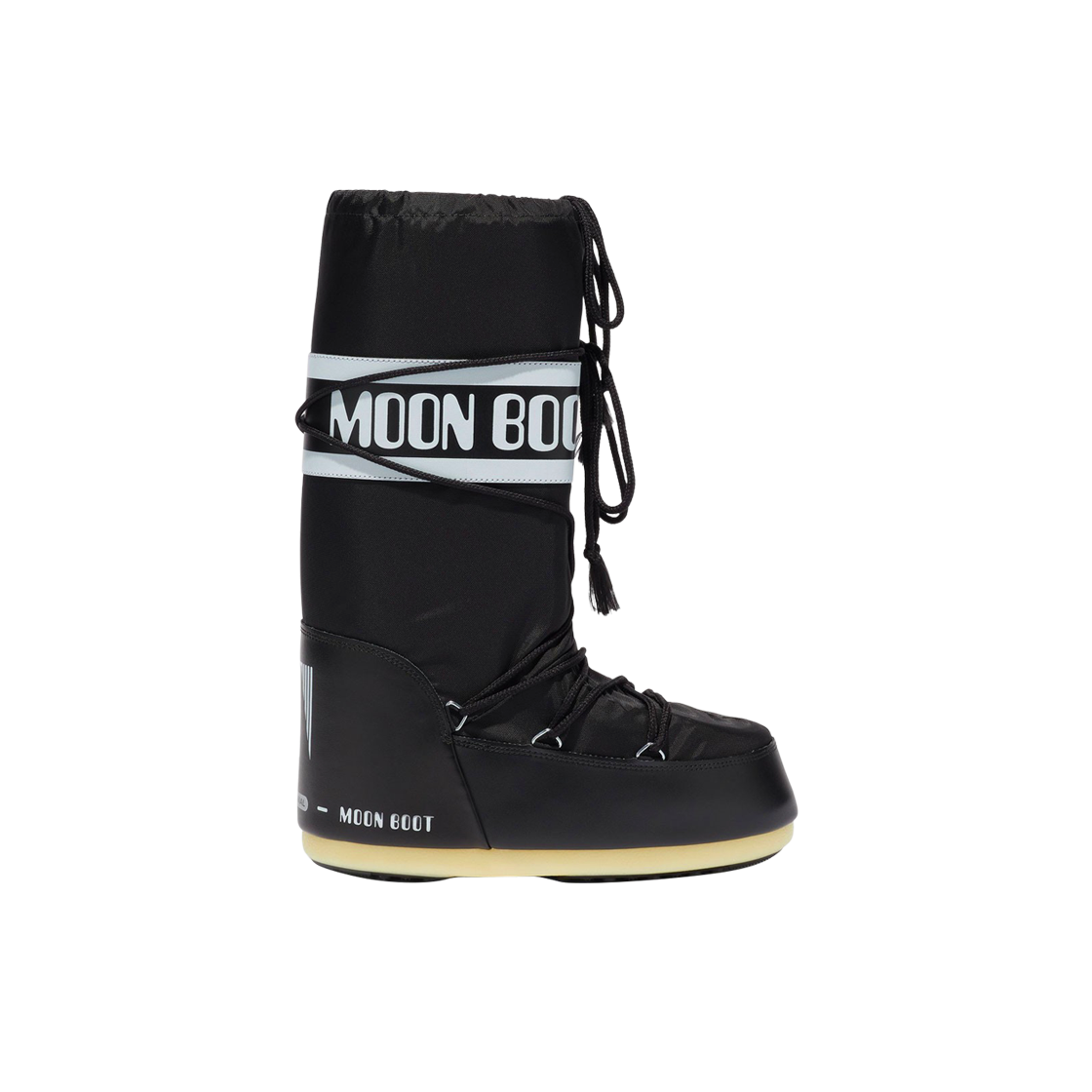 (W) 문부츠 아이콘 나일론 부츠 블랙((W) Moon Boot Icon Nylon Boots Black)