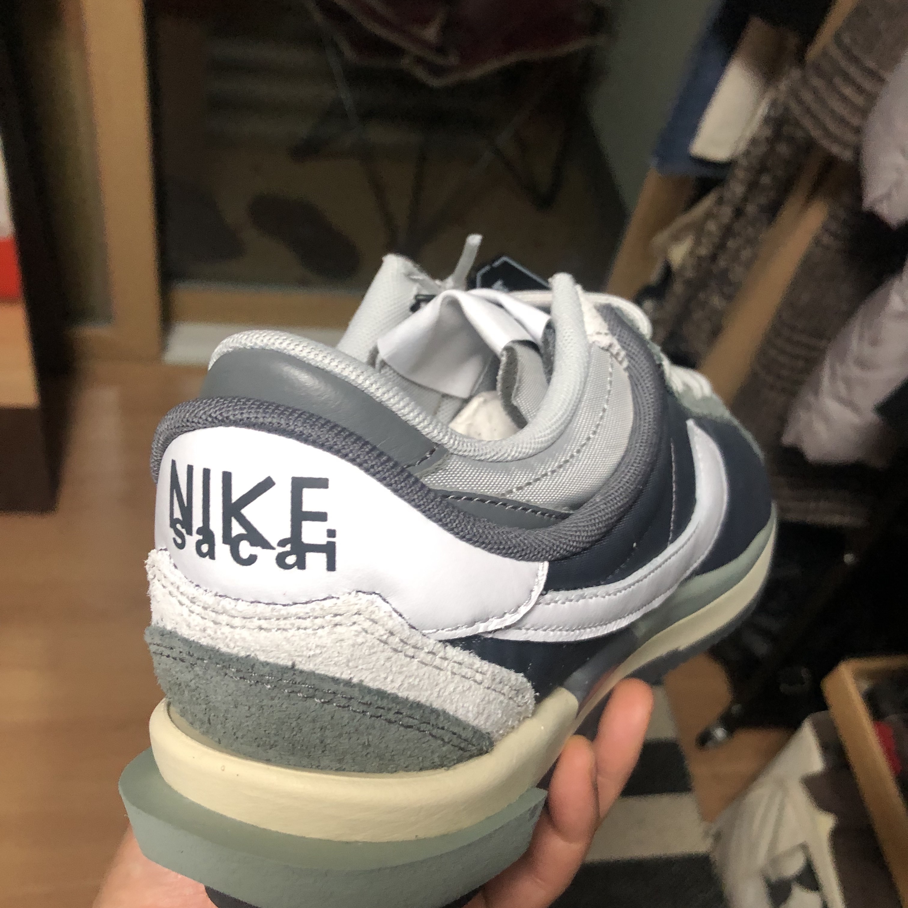 Nike x Sacai Zoom Cortez SP Iron Grey 착용 스타일 - 3