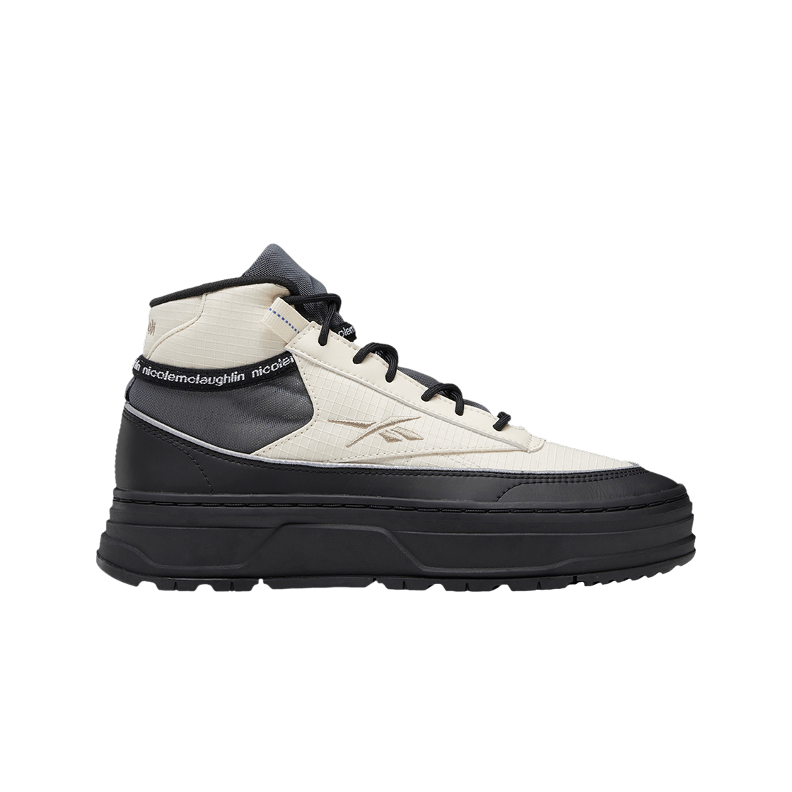(W) 리복 x 니콜 맥러플린 클럽 C 지오 미드 알라바스터((W) Reebok x Nicole McLaughlin Club C Geo Mid Alabaster) - 1