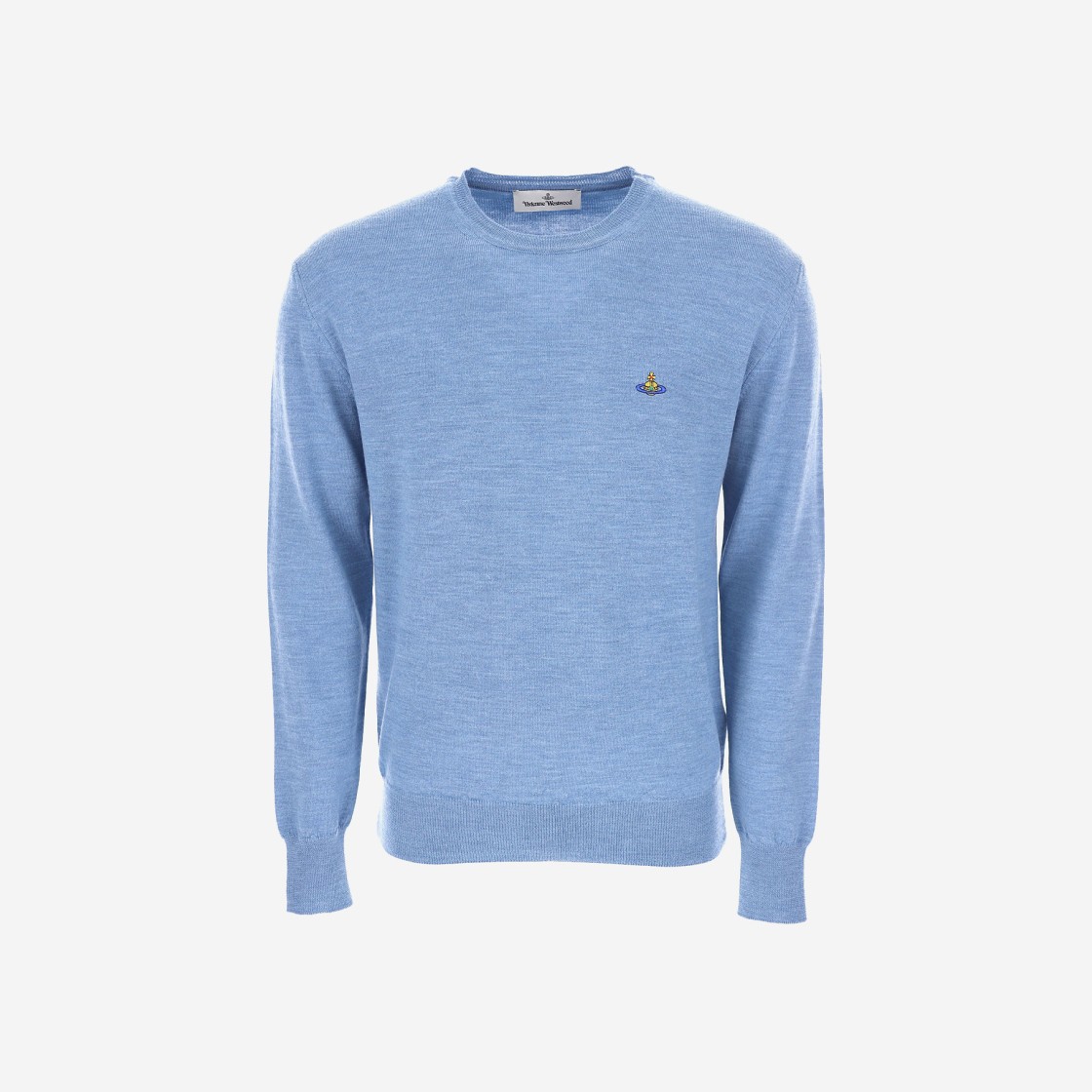 Vivienne Westwood Round Neck Knit Pale Blue 상세 이미지 1