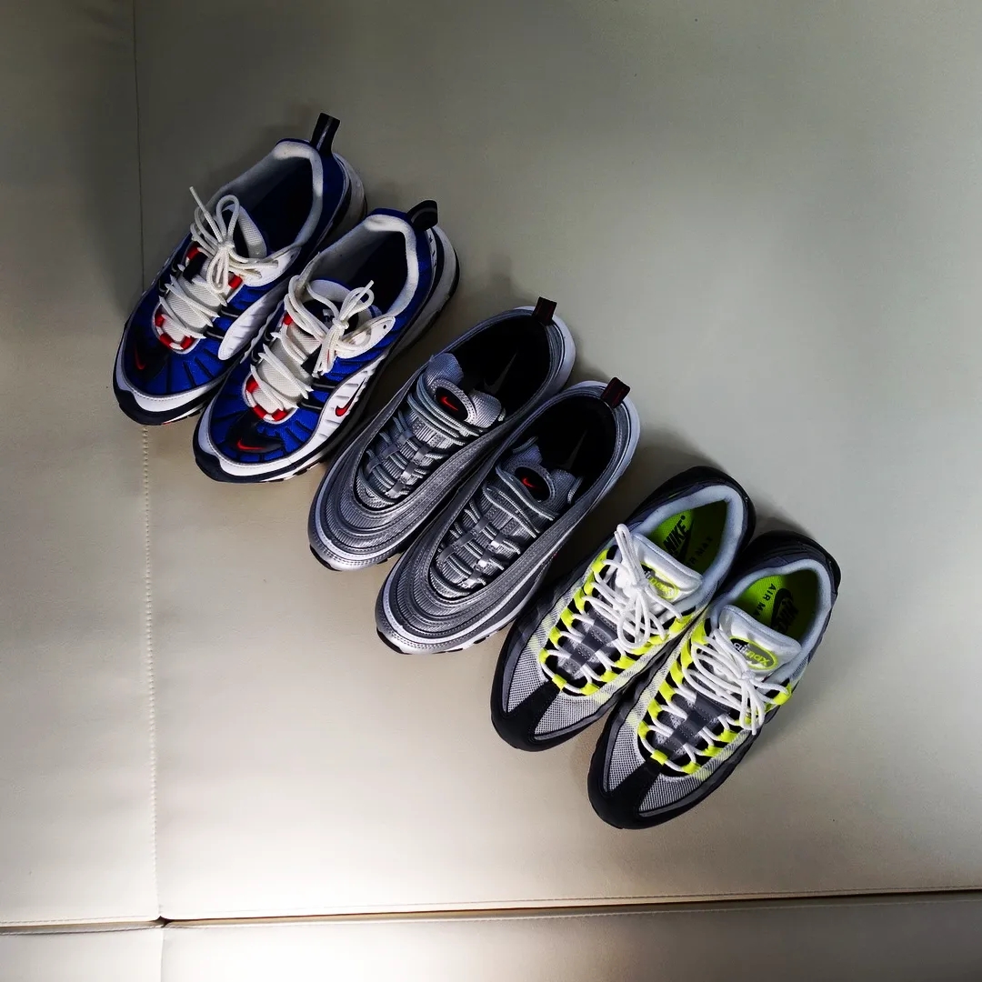 Nike Air Max 98 Gundam 2018, Nike x Denham Air Max 95 Volt 착용 스타일 - 1