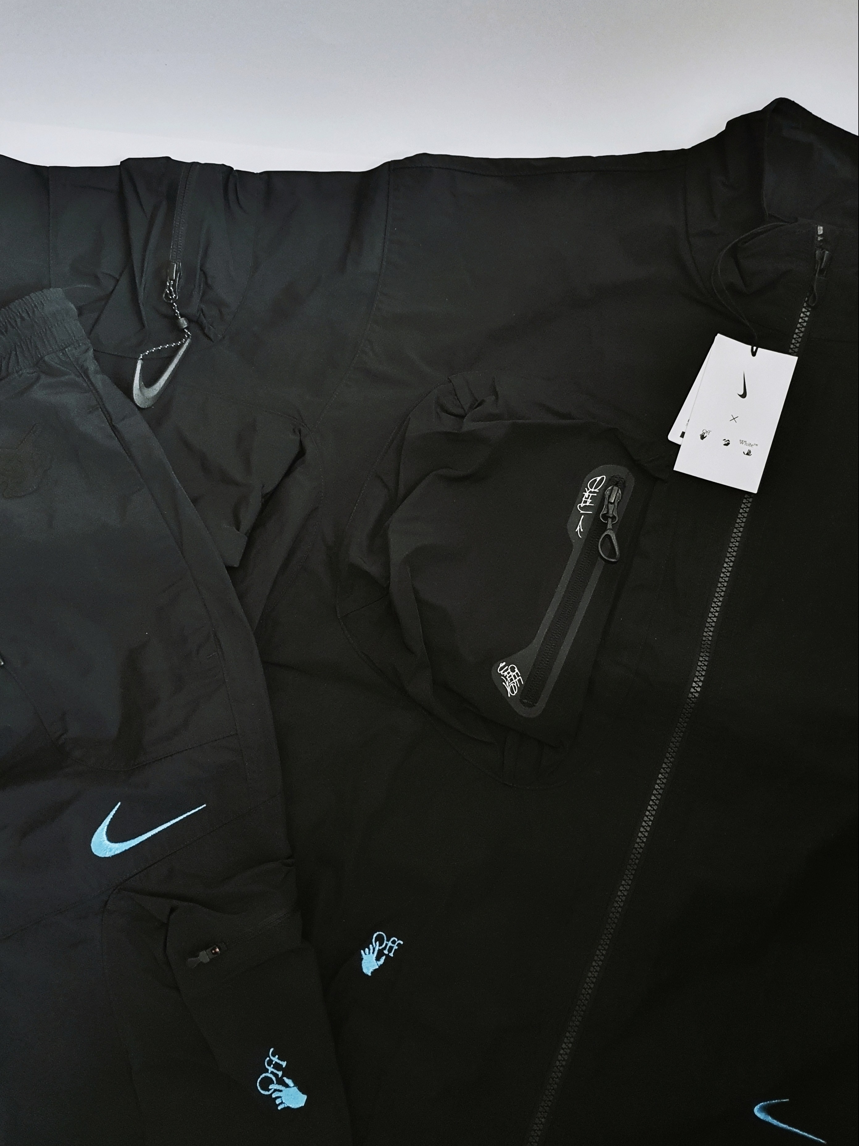 Nike x Off-White NRG Track Suit Black - Asia 착용 스타일