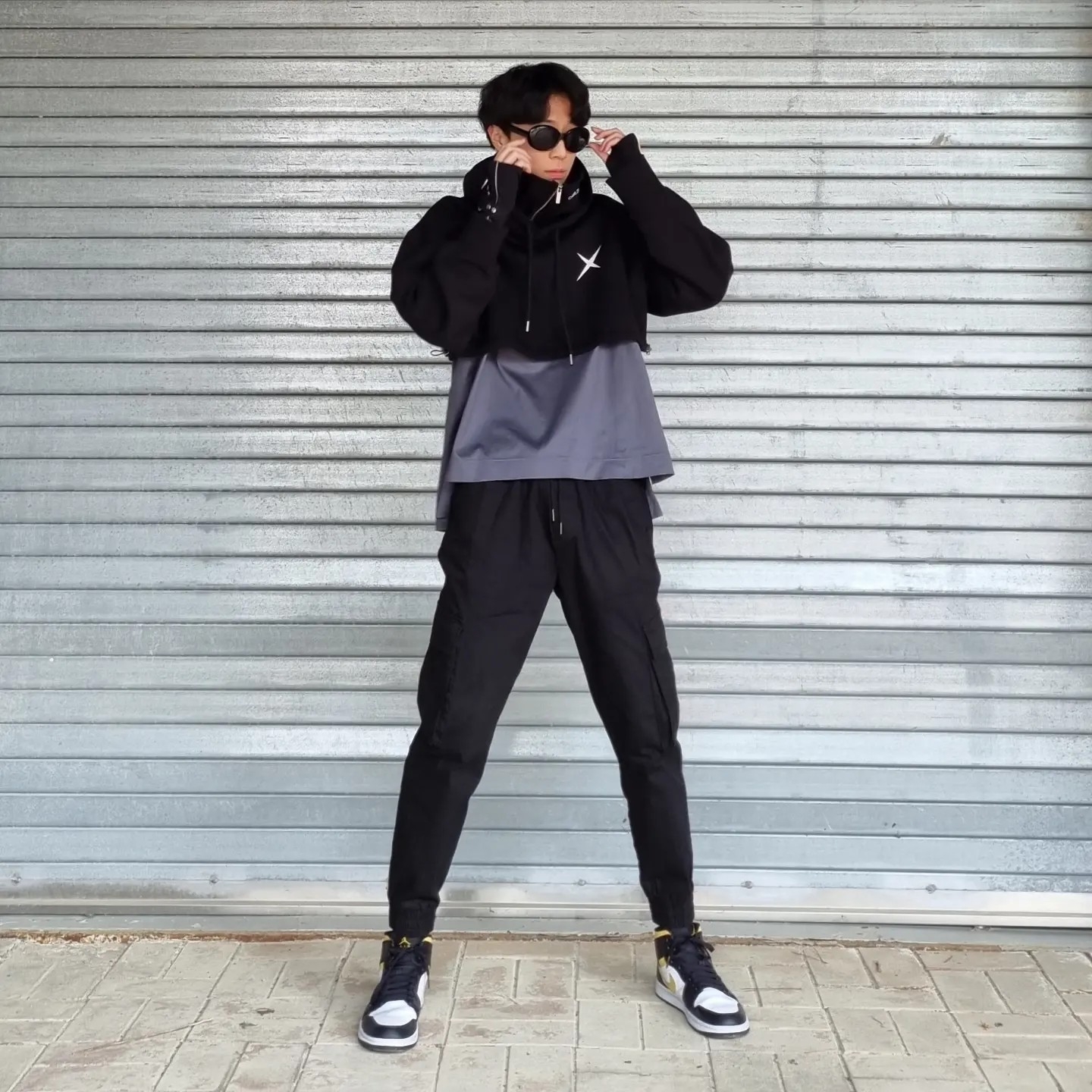 Jordan 1 Mid Pollen 착용 스타일 - 2
