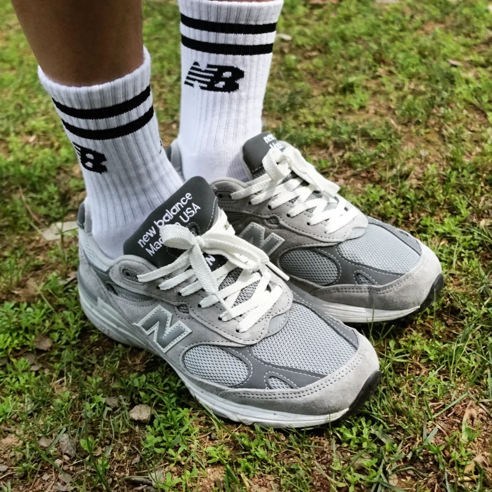 New Balance 993 Made in USA Grey - D Standard 착용 스타일 - 1