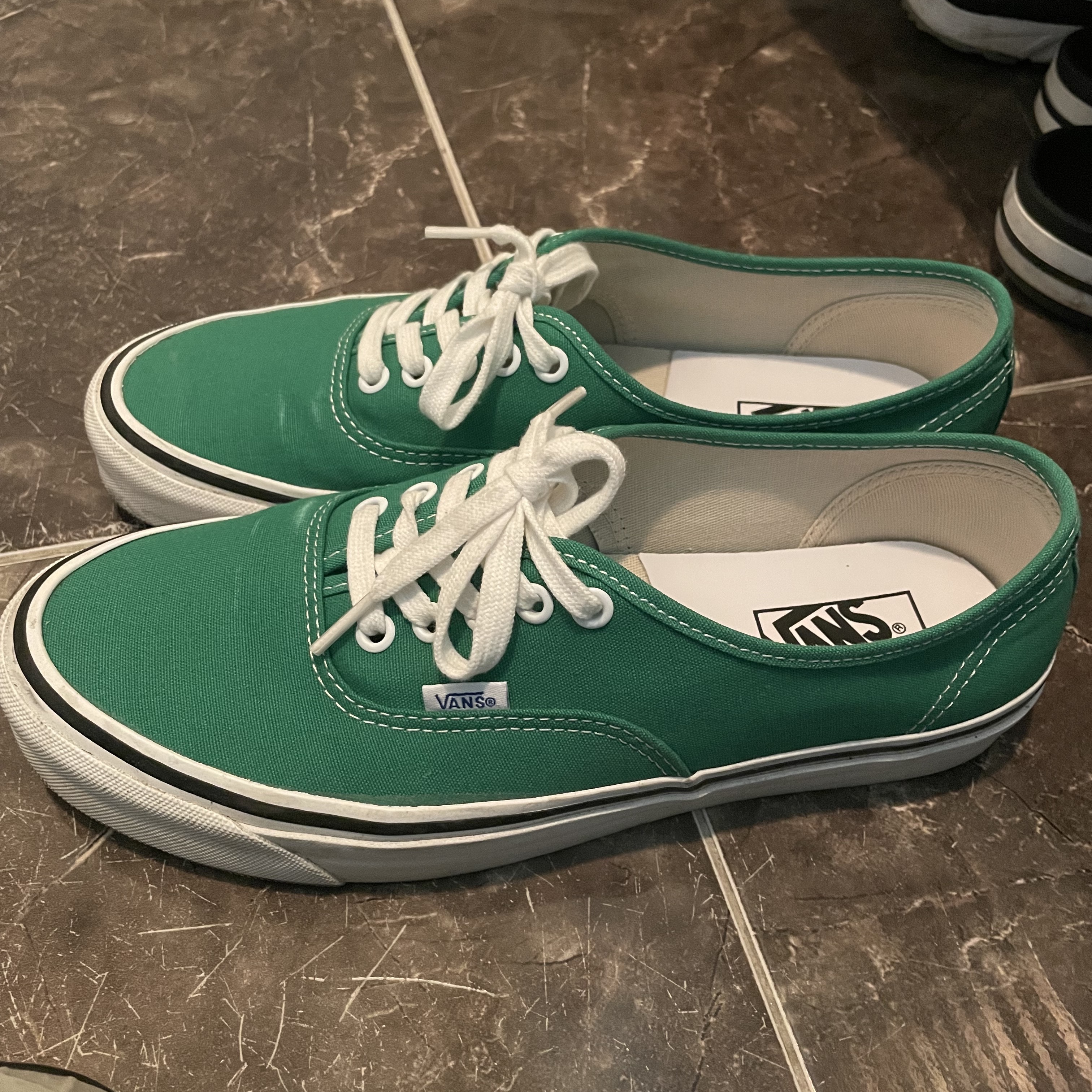 Vans Authentic 44 DX Anaheim Factory Emerald Green 착용 스타일 - 3