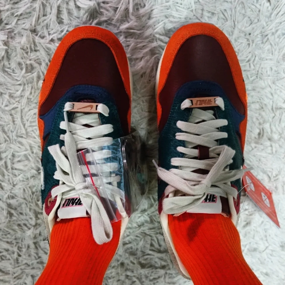 Nike x Kasina Air Max 1 SP Won-Ang Orange 착용 스타일 - 4