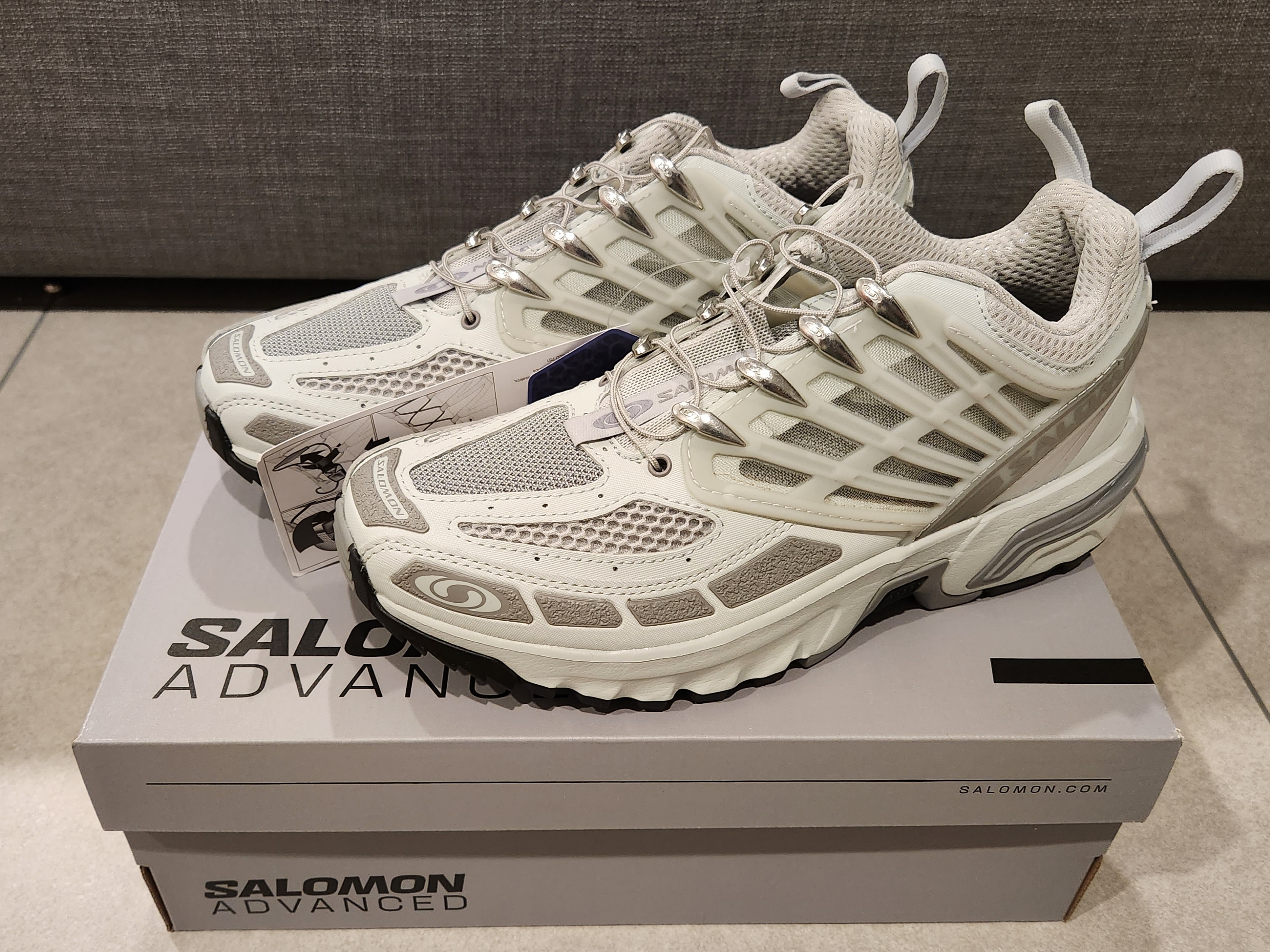 Salomon ACS Pro ADV Metal Frost Grey 착용 스타일