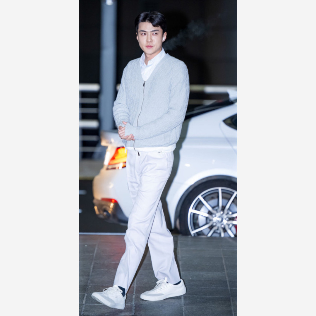 Dior B101 Sneakers Smooth Calfskin & Greige Nubuck Cream 착용 스타일 - 2