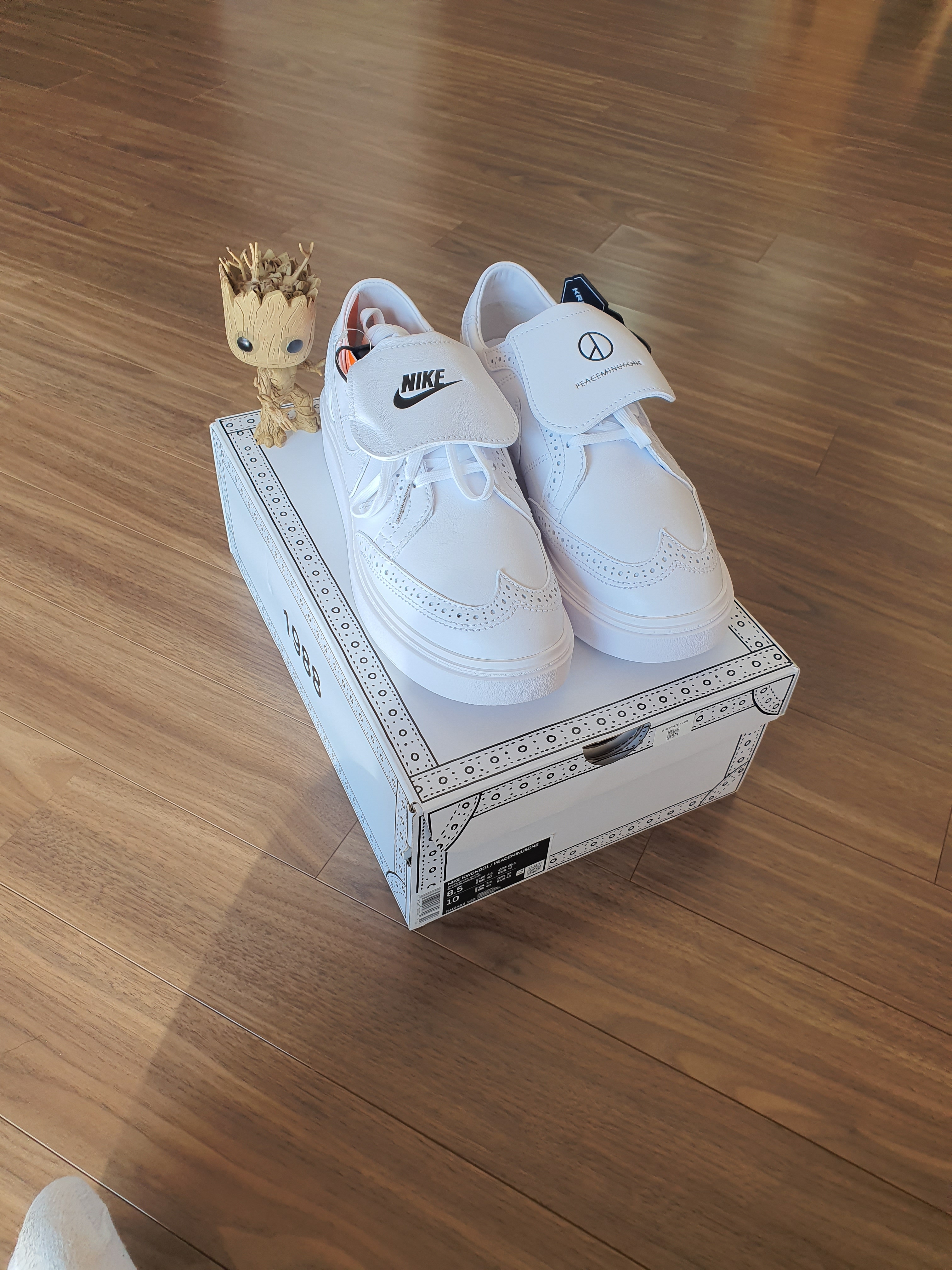 Nike x Peaceminusone Kwondo1 White 착용 스타일