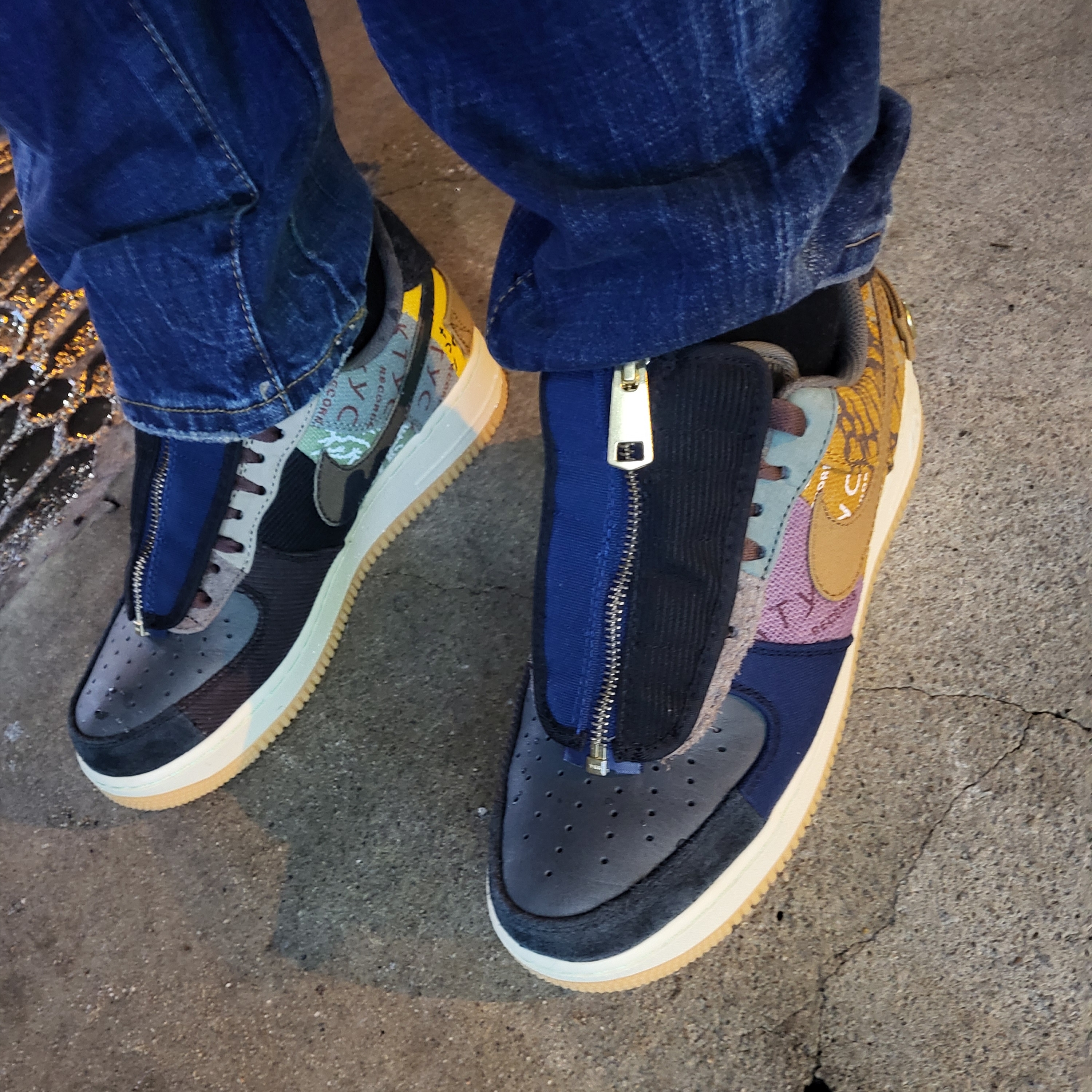 Nike x Travis Scott Air Force 1 Low Cactus Jack 착용 스타일 - 1