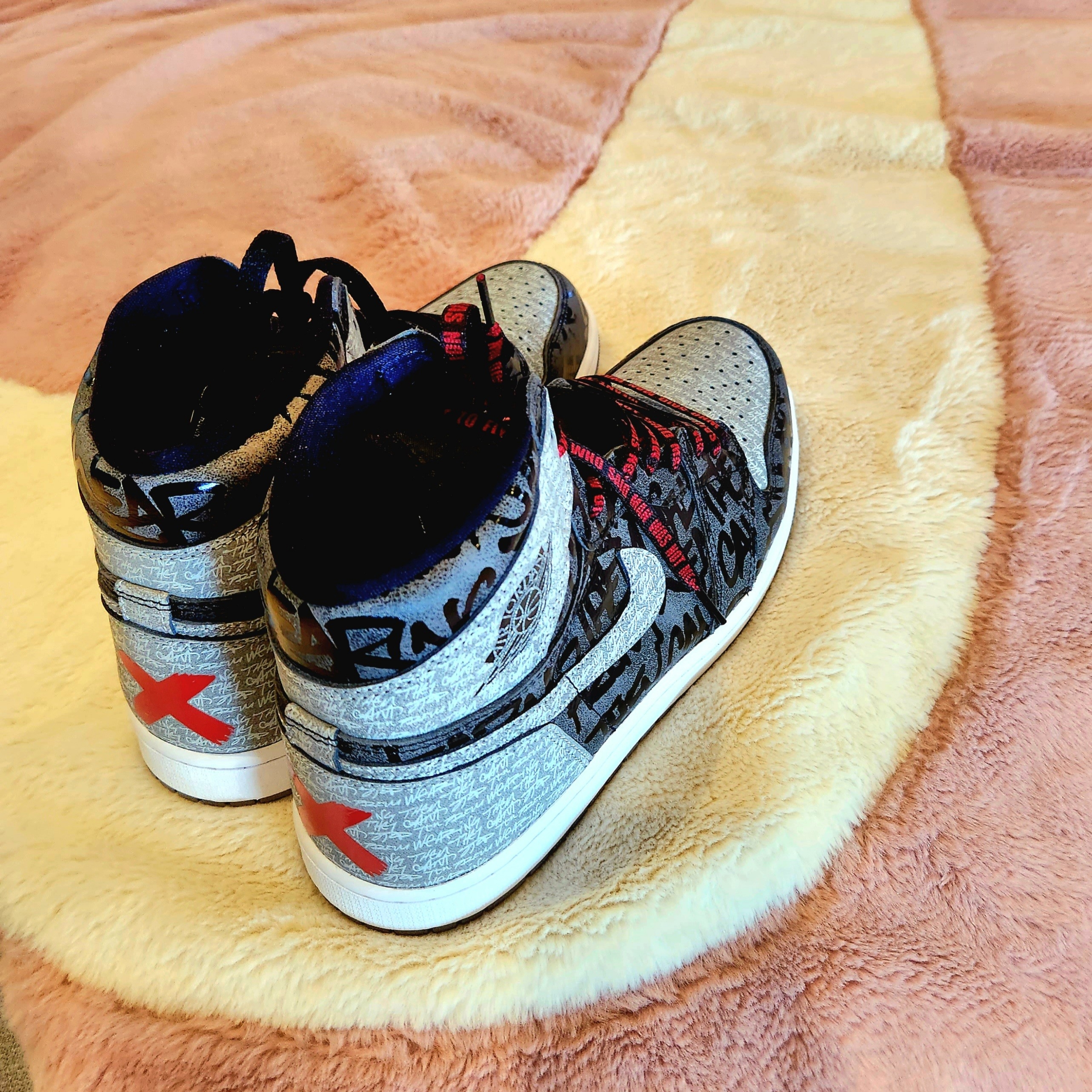 Supreme x The North Face 800-Fill Half Zip Hooded Pullover Grey - 22FW, Jordan 1 Retro High OG Rebellionaire 착용 스타일 - 3