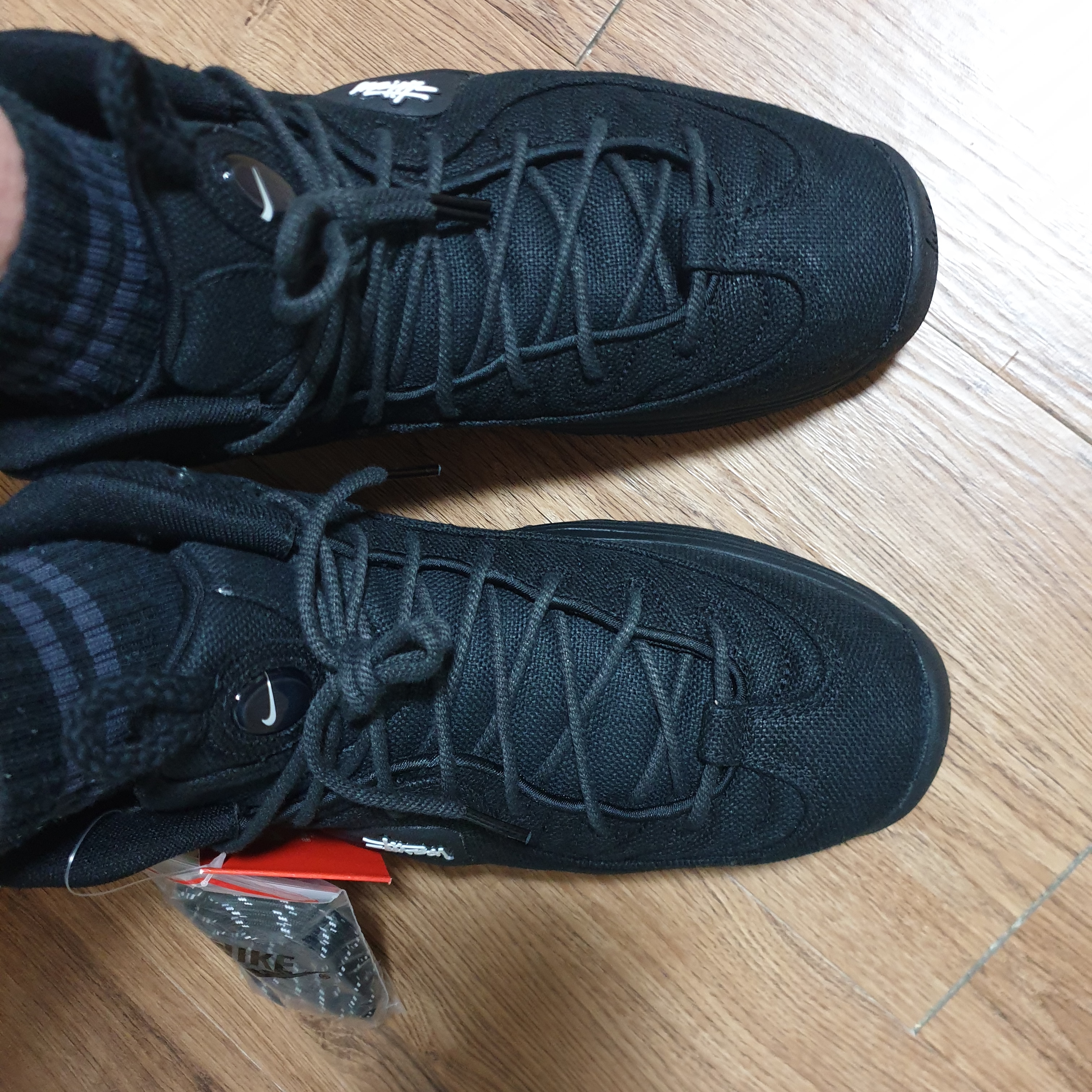 Nike x Stussy Air Penny II Black 착용 스타일