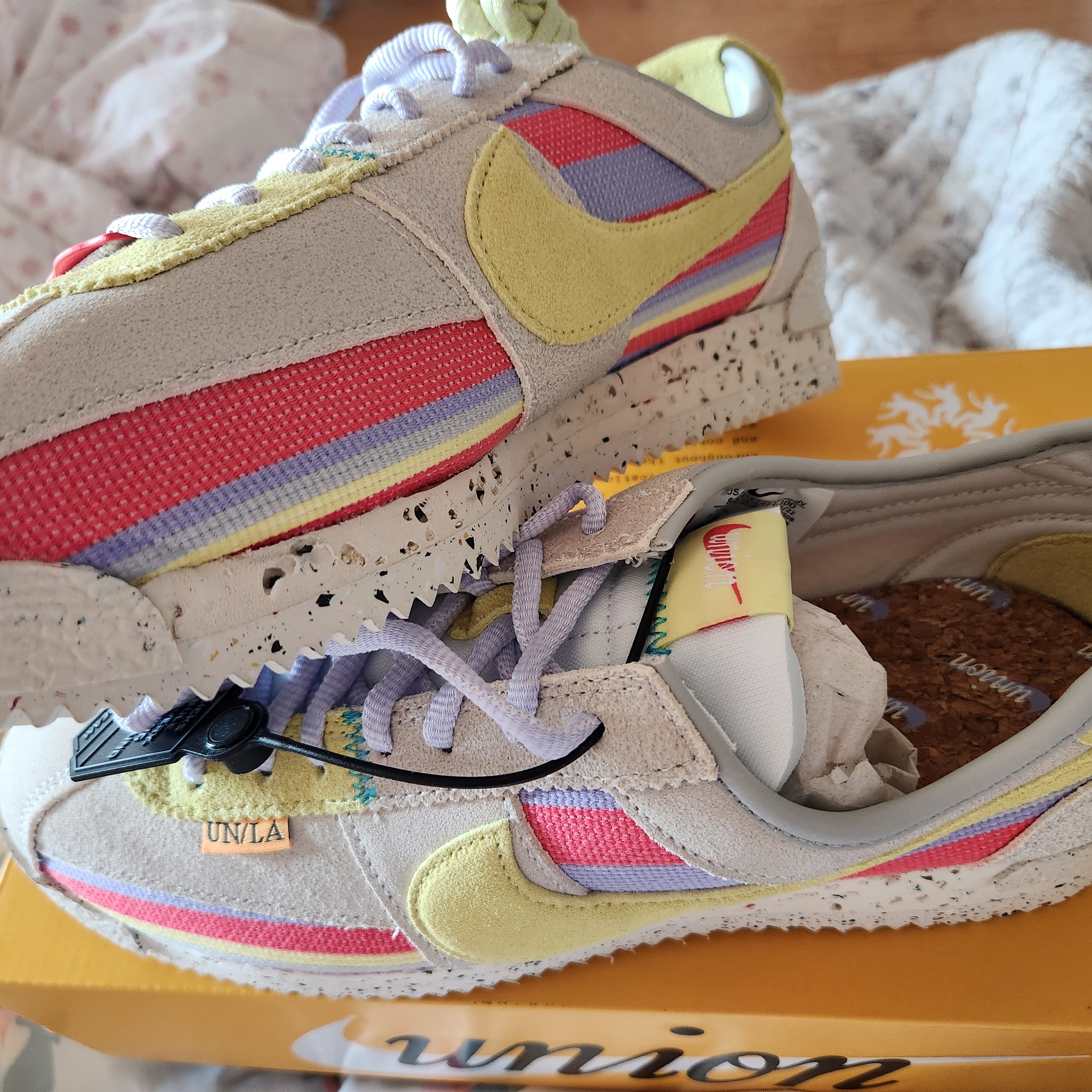 Nike x Union Cortez SP Lemon Frost 착용 스타일