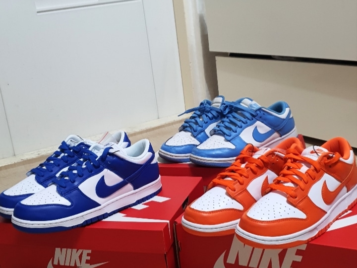 Nike Dunk Low SP Kentucky 2022, Nike Dunk Low Retro University Blue 착용 스타일