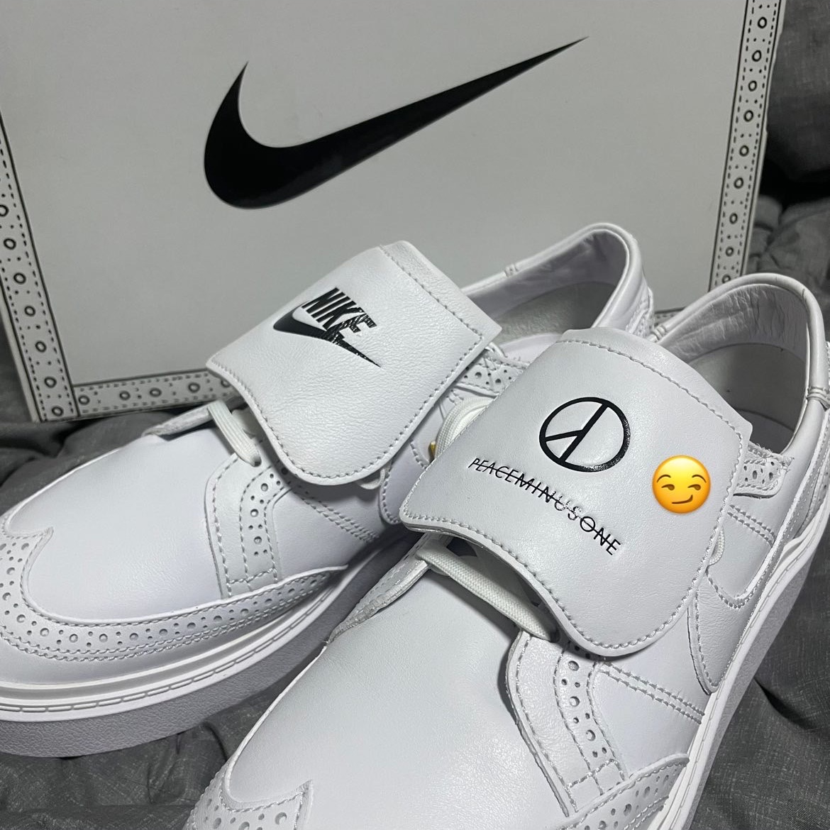 Nike x Peaceminusone Kwondo1 White 착용 스타일