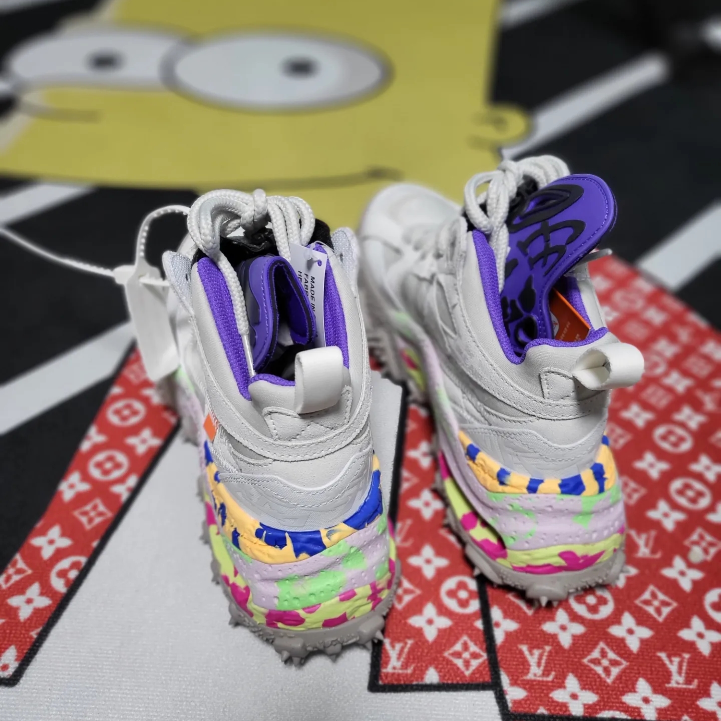 Nike x Off-White Terra Forma Summit White and Psychic Purple 착용 스타일 - 4