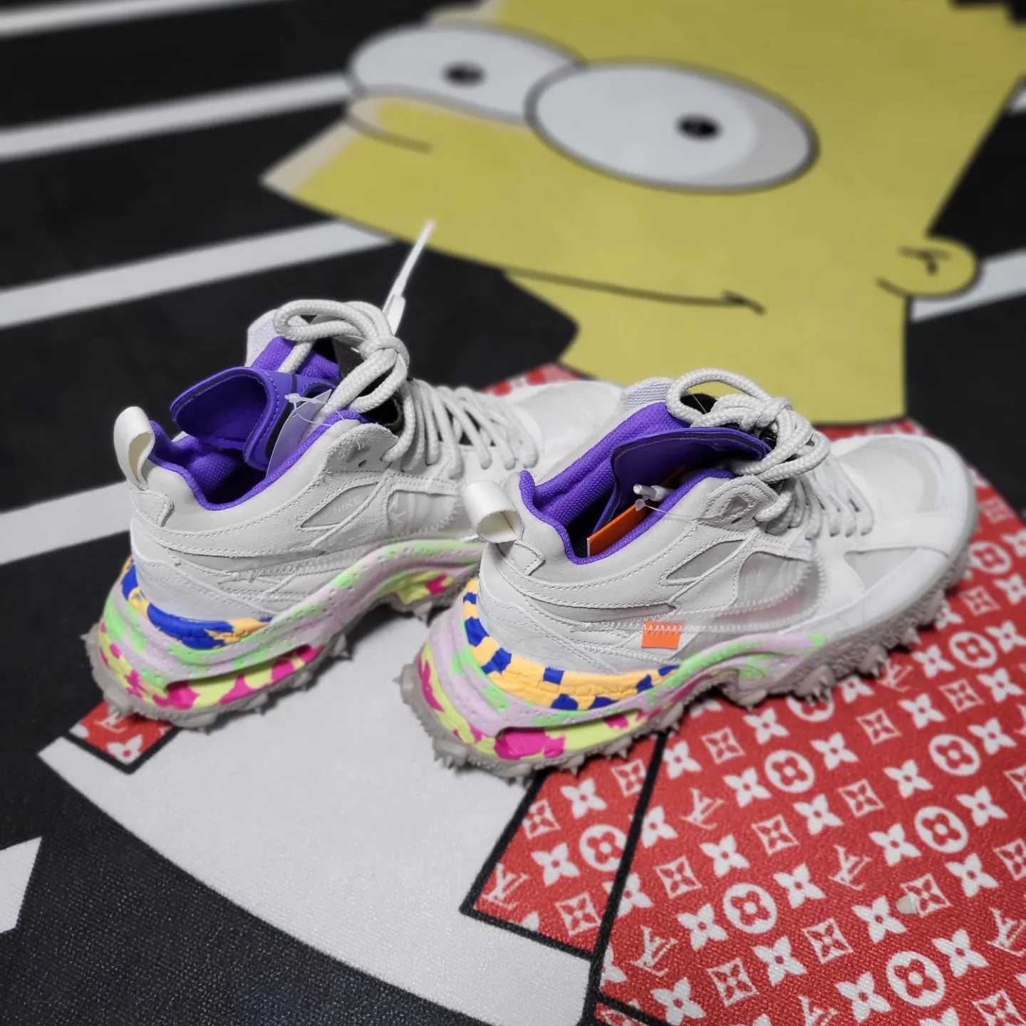 Nike x Off-White Terra Forma Summit White and Psychic Purple 착용 스타일 - 3