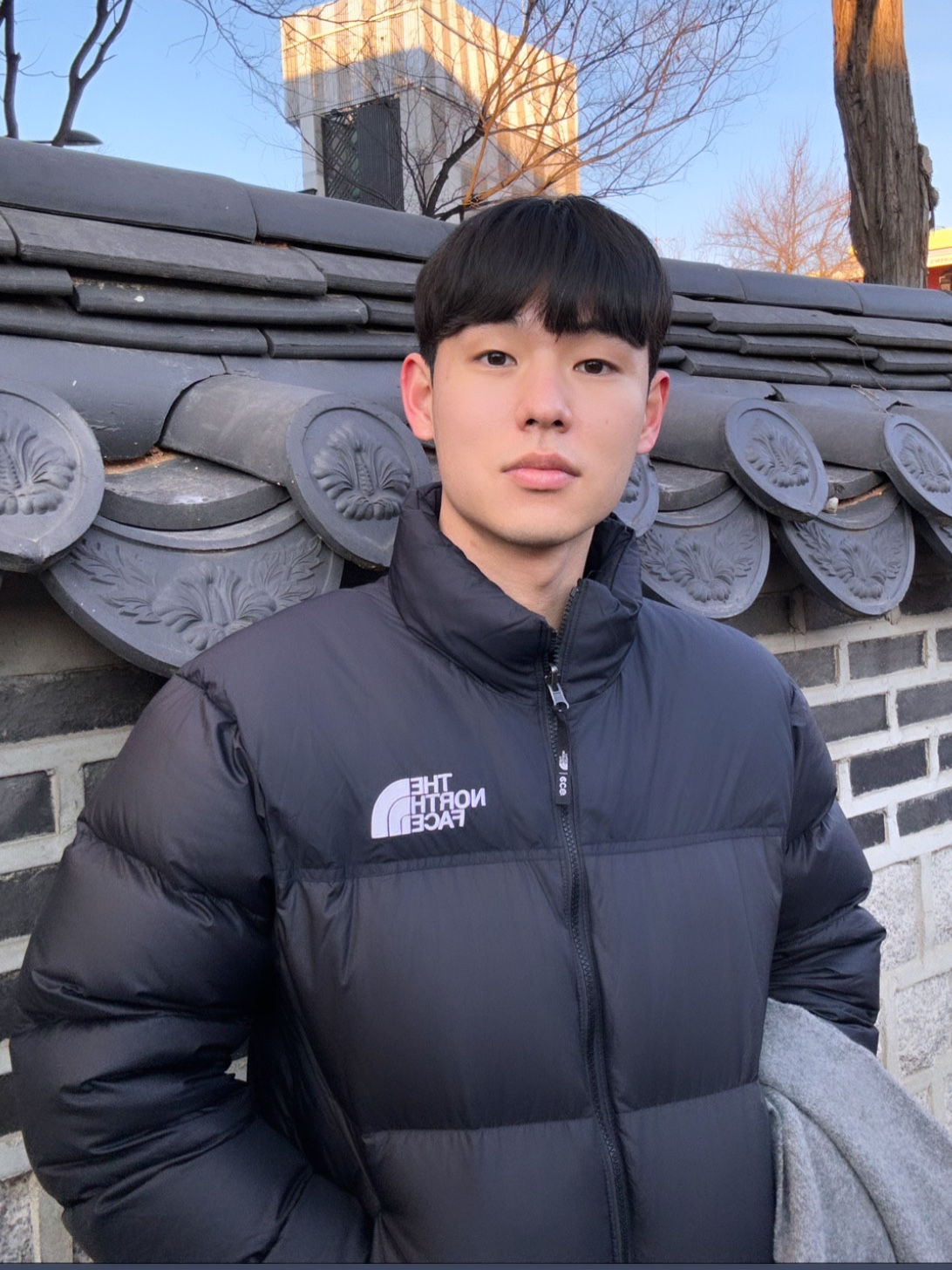 The North Face 1996 Eco Nuptse Jacket Black, Adidas Samba ADV Black 착용 스타일 - 2