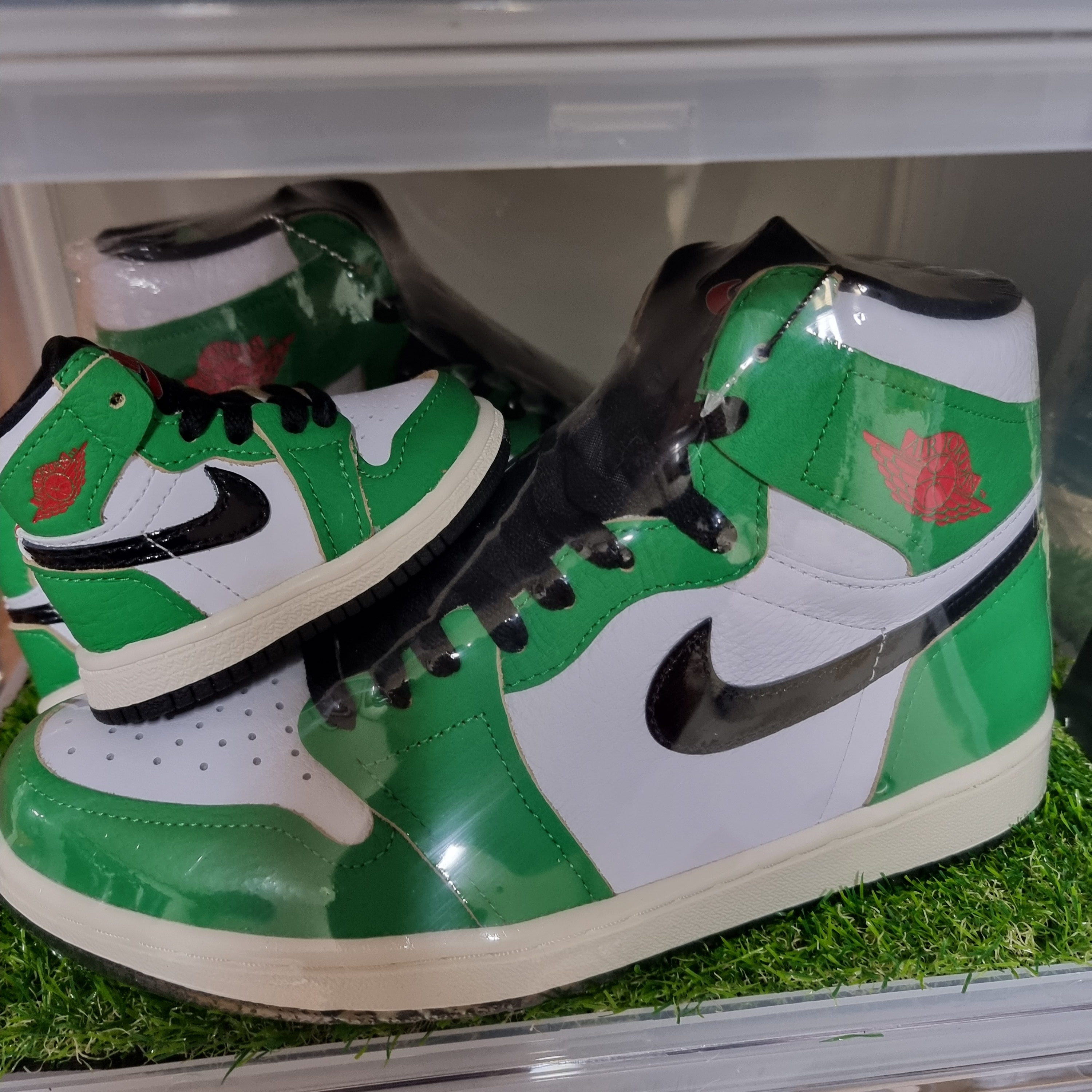 (W) Jordan 1 Retro High OG Lucky Green 착용 스타일