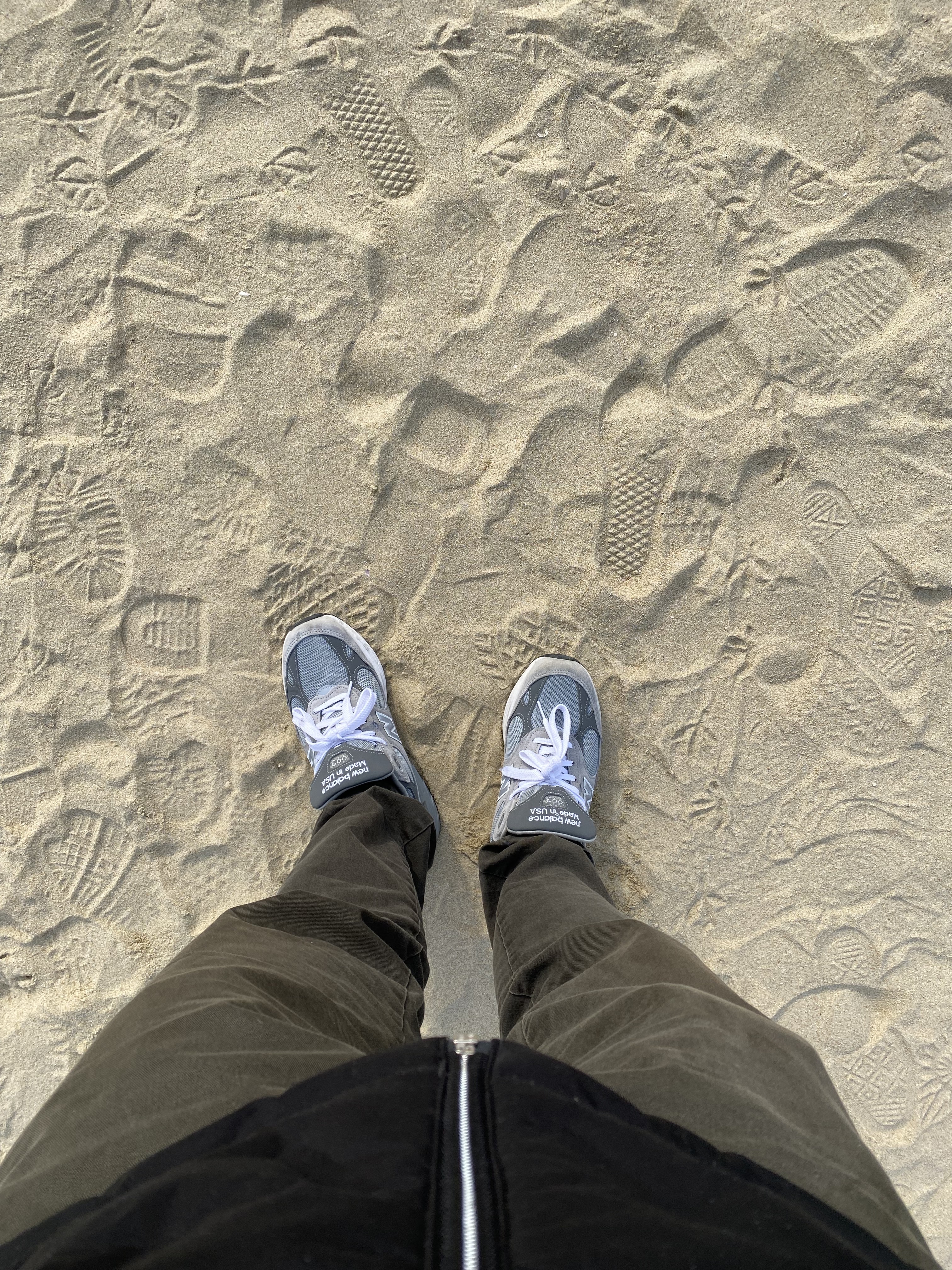 New Balance 993 Made in USA Grey - D Standard 착용 스타일
