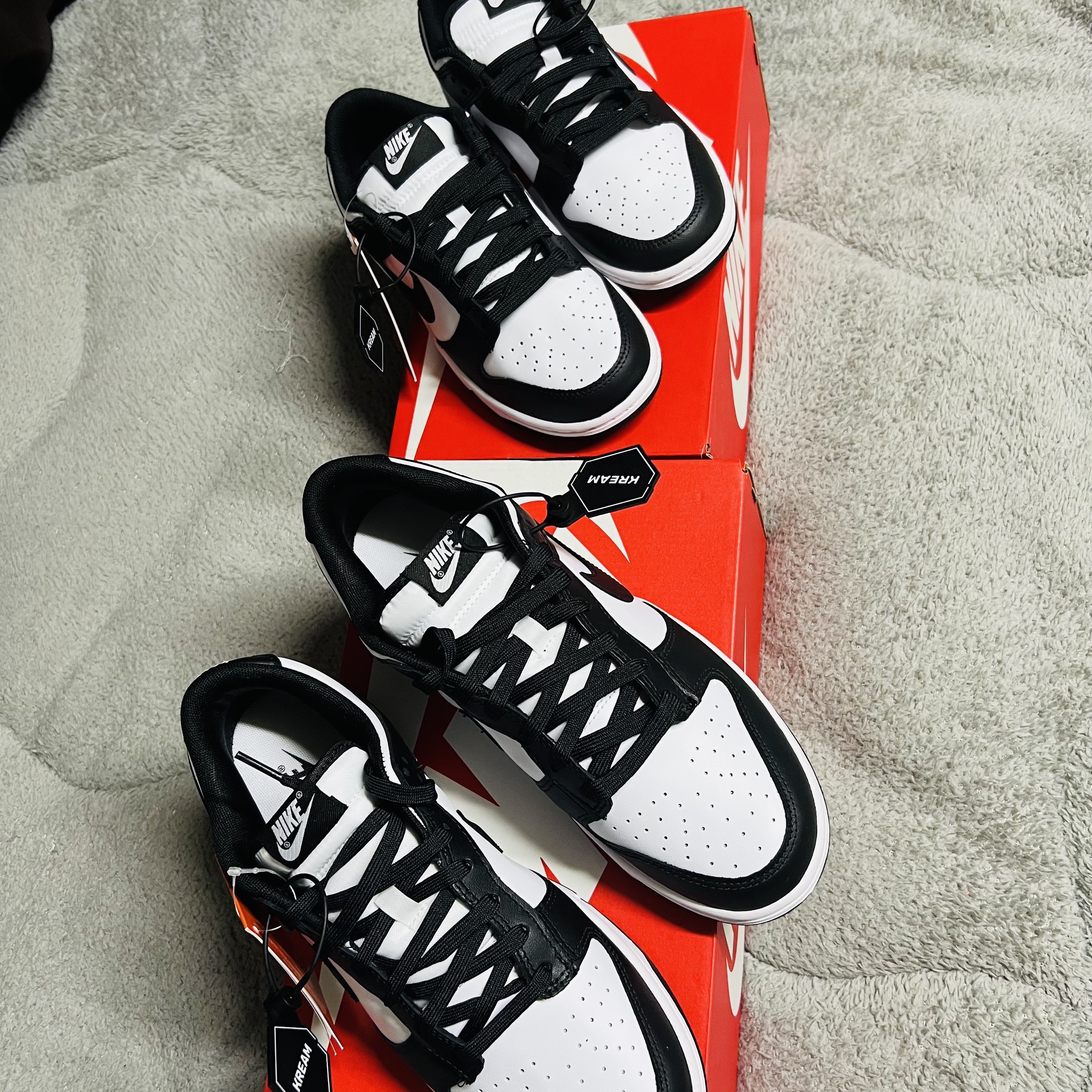 Nike Dunk Low Retro Black, (W) Nike Dunk Low Black 착용 스타일 - 2