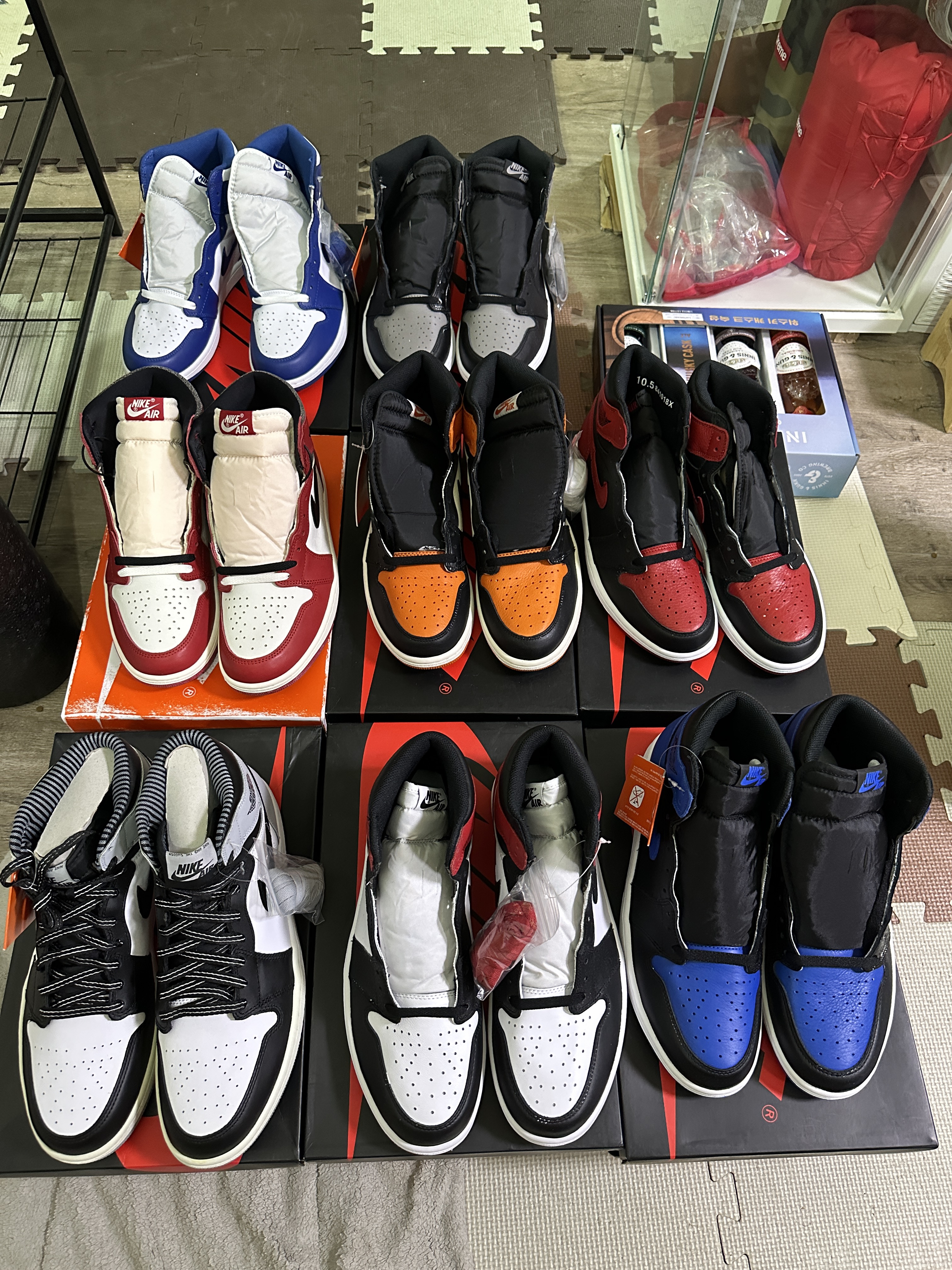 Jordan 1 Retro High OG Chicago 2022, Jordan 1 Retro Shattered Backboard 착용 스타일
