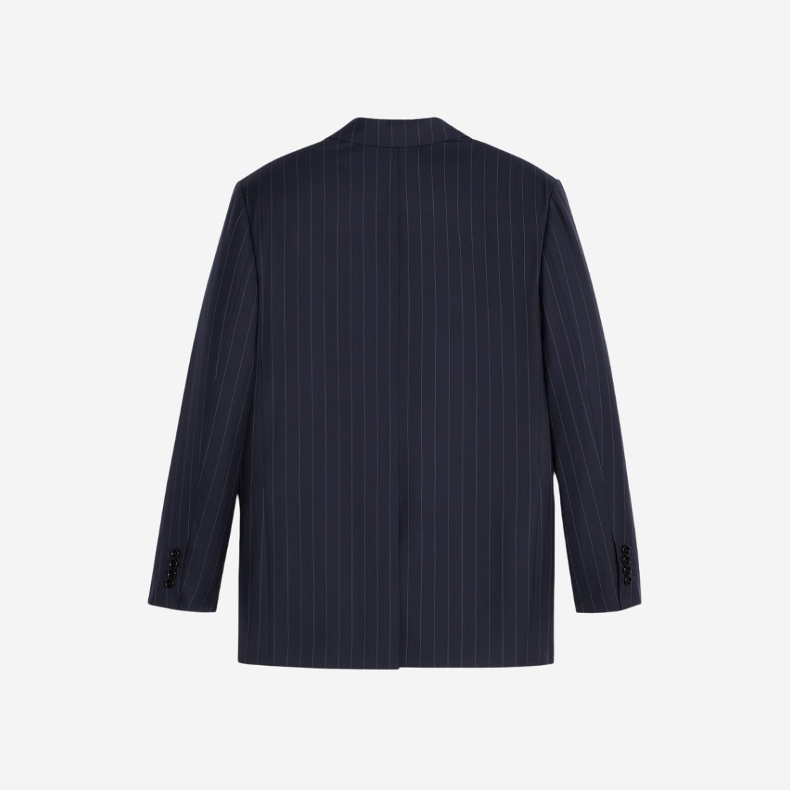 (W) Celine Jude Jacket in Lightweight Striped Twill Marine Craie 상세 이미지 2