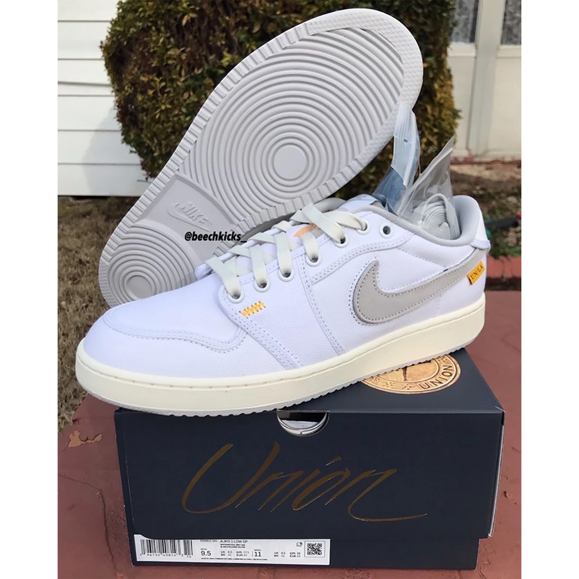 Jordan 1 x Union KO Low White 착용 스타일 - 3