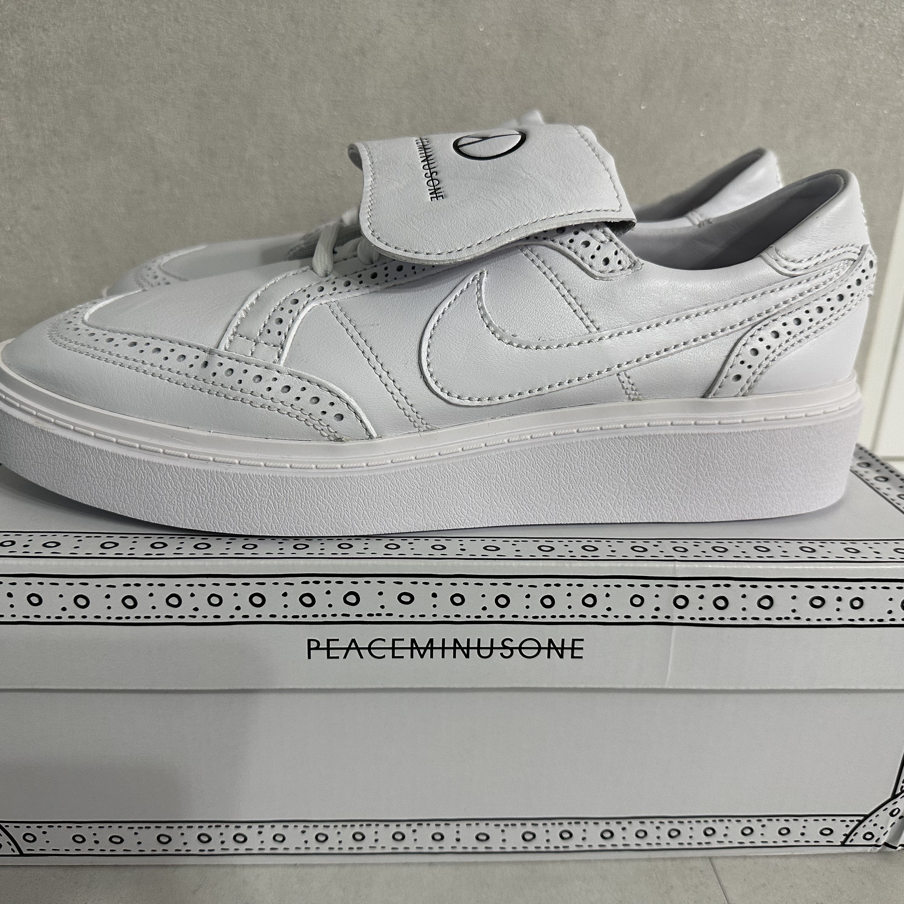 Nike x Peaceminusone Kwondo1 White 착용 스타일 - 3