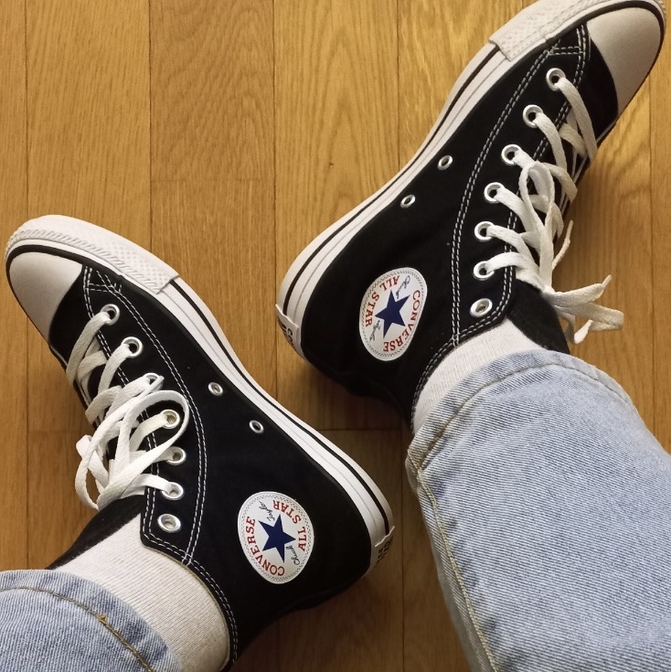 Converse Chuck Taylor All Star Hi Black 착용 스타일