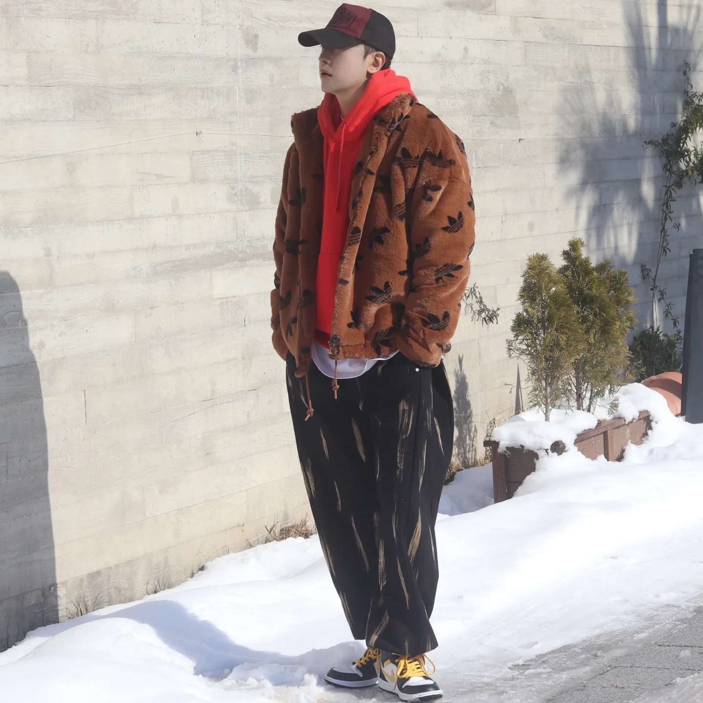 Jordan 1 Mid Pollen, (GS) Jordan 1 Mid Pollen 착용 스타일 - 1