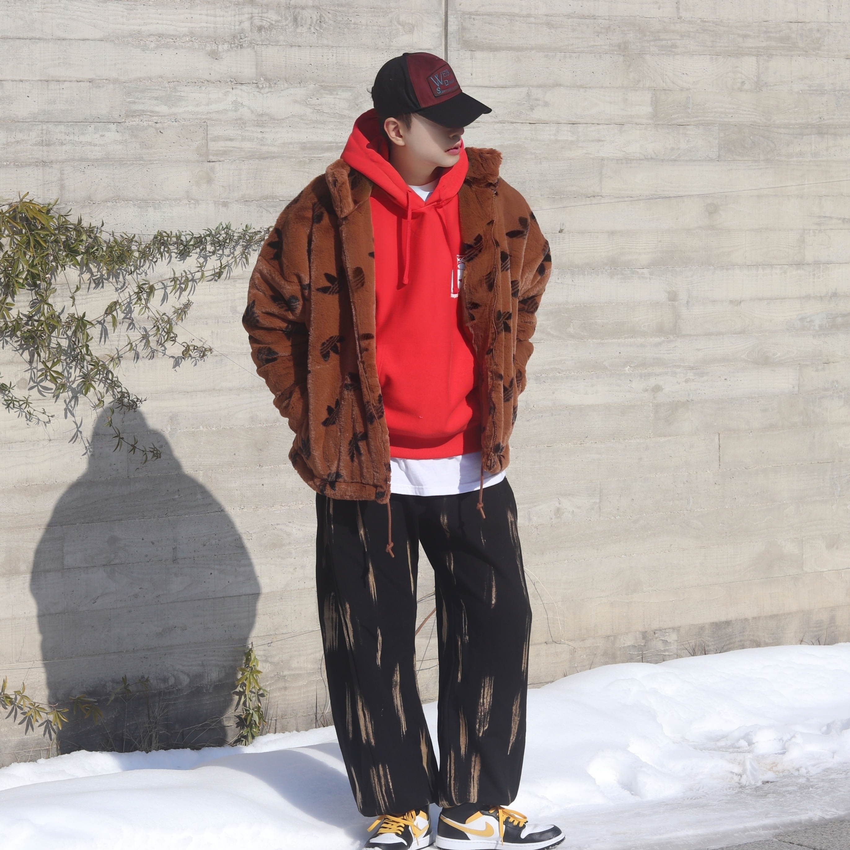Jordan 1 Mid Pollen, (GS) Jordan 1 Mid Pollen 착용 스타일 - 2