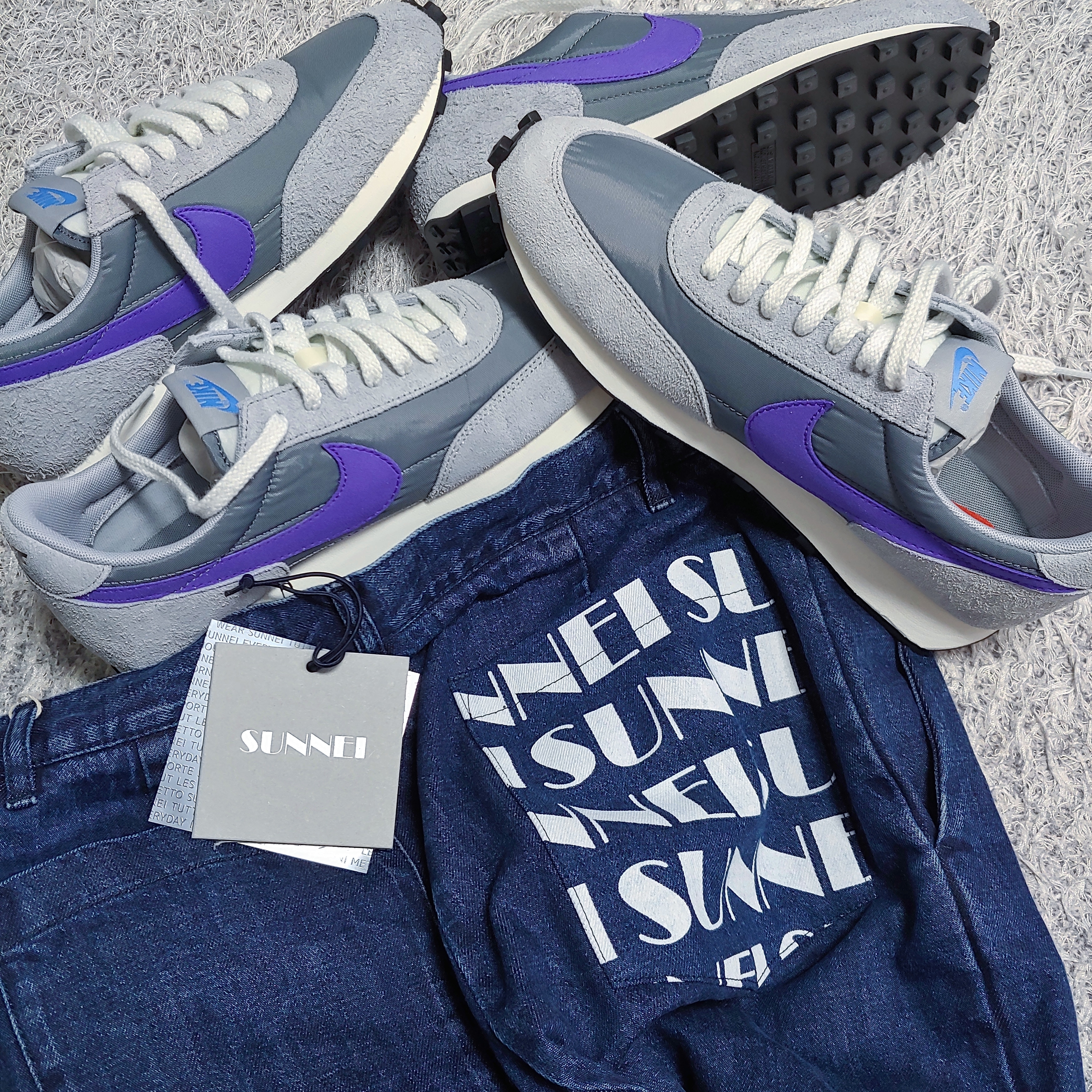 Nike Daybreak SP Cool Grey Hyper Grape 착용 스타일