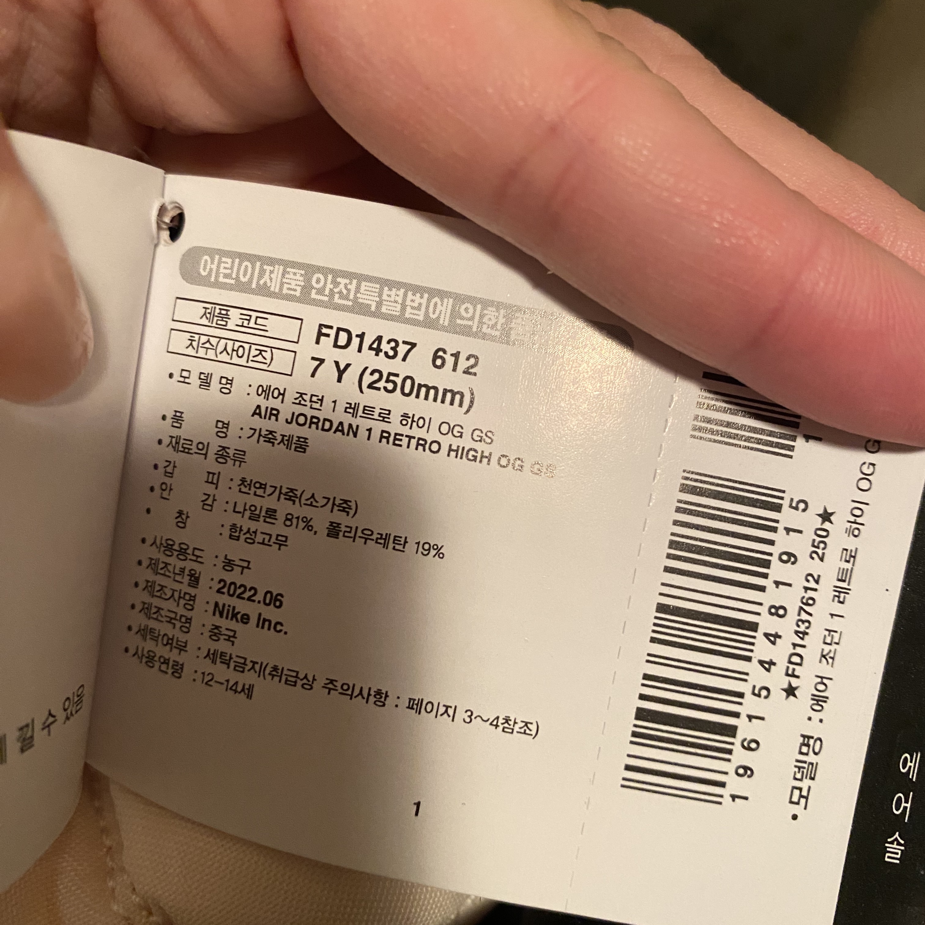 (GS) Jordan 1 Retro High OG Chicago 2022 착용 스타일 - 3