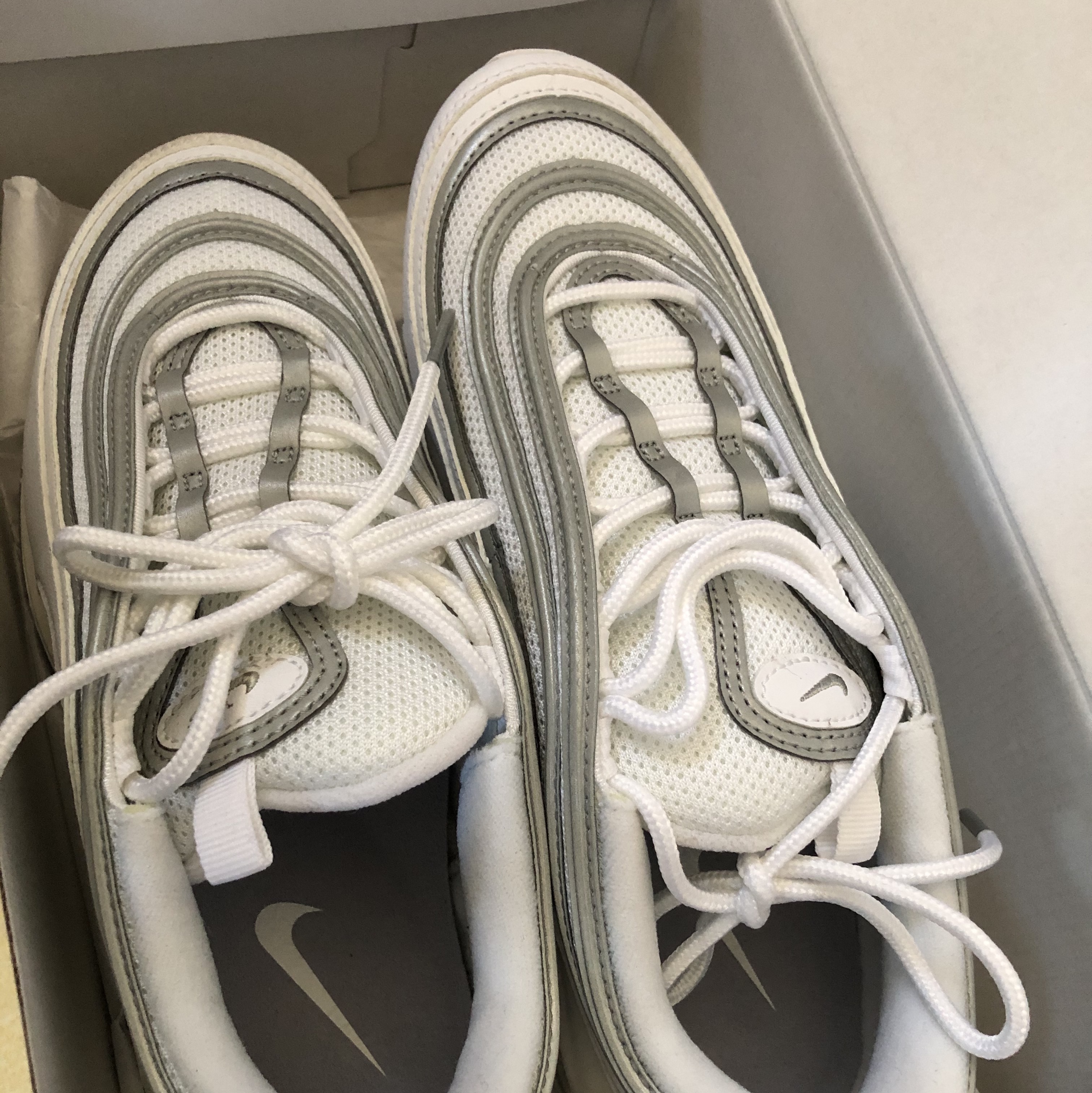 Nike Air Max 97 White Reflect Silver 착용 스타일