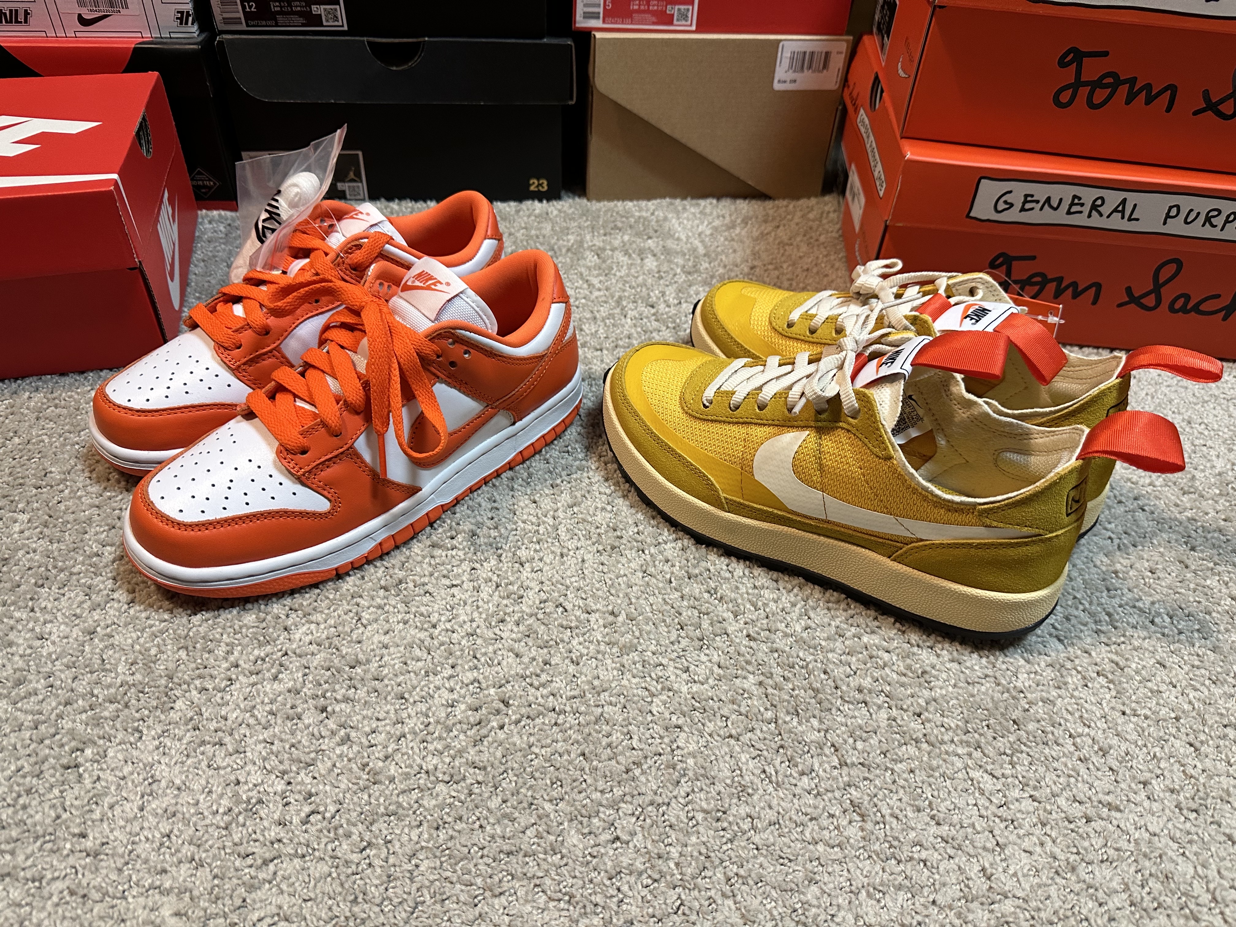 Nike Dunk Low SP Syracuse 2022, Nike x Tom Sachs General Purpose Shoe Archive 착용 스타일 - 1